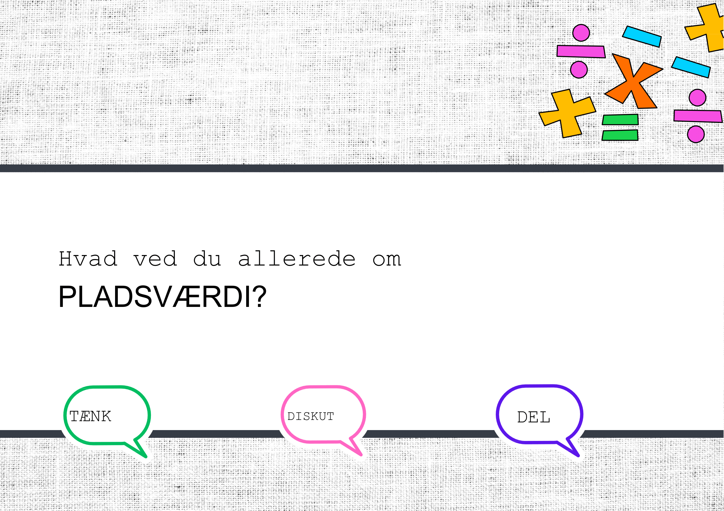 Pladsværdi – Præsentation + spørgsmål