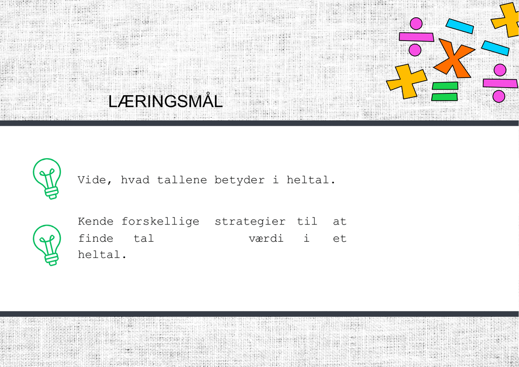 Pladsværdi – Præsentation + spørgsmål