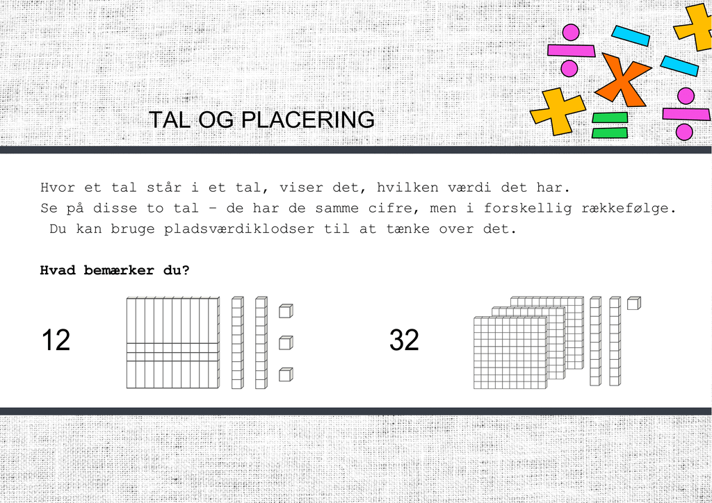 Pladsværdi – Præsentation + spørgsmål