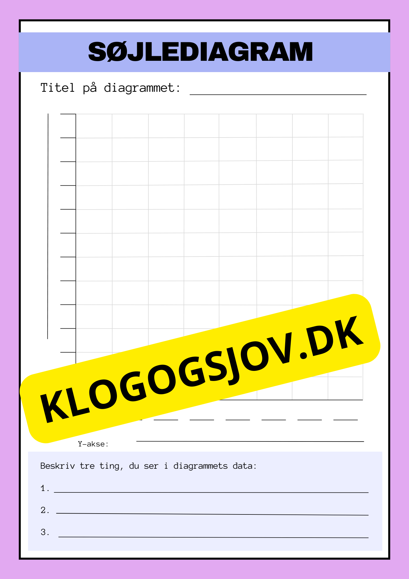 Søjlediagram – Skabelon