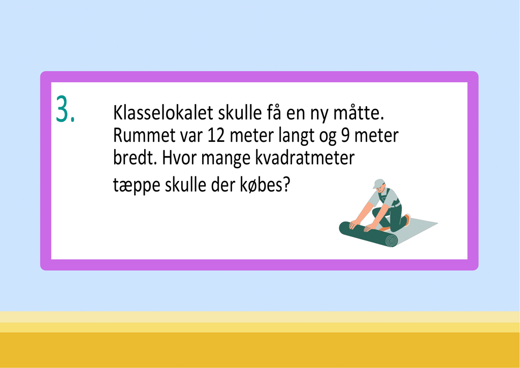 Vi træner på måleenheder