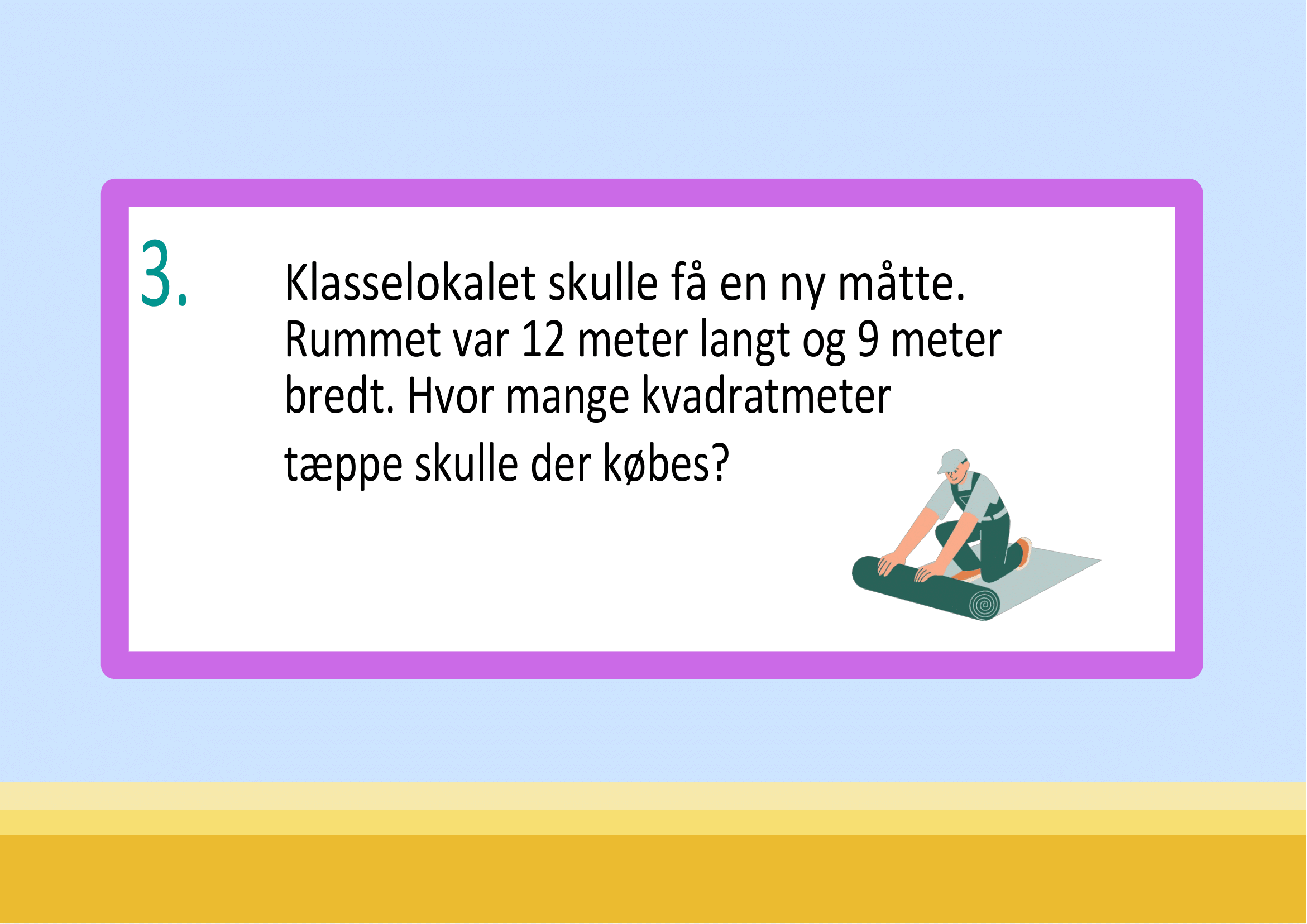 Vi træner på måleenheder