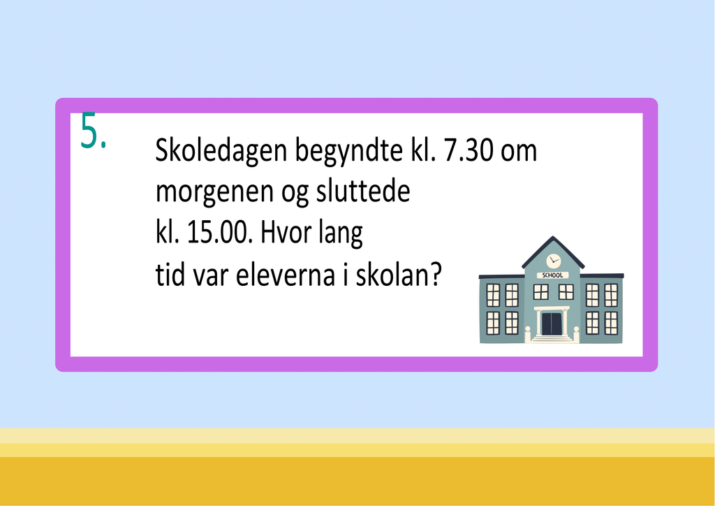 Vi træner på måleenheder