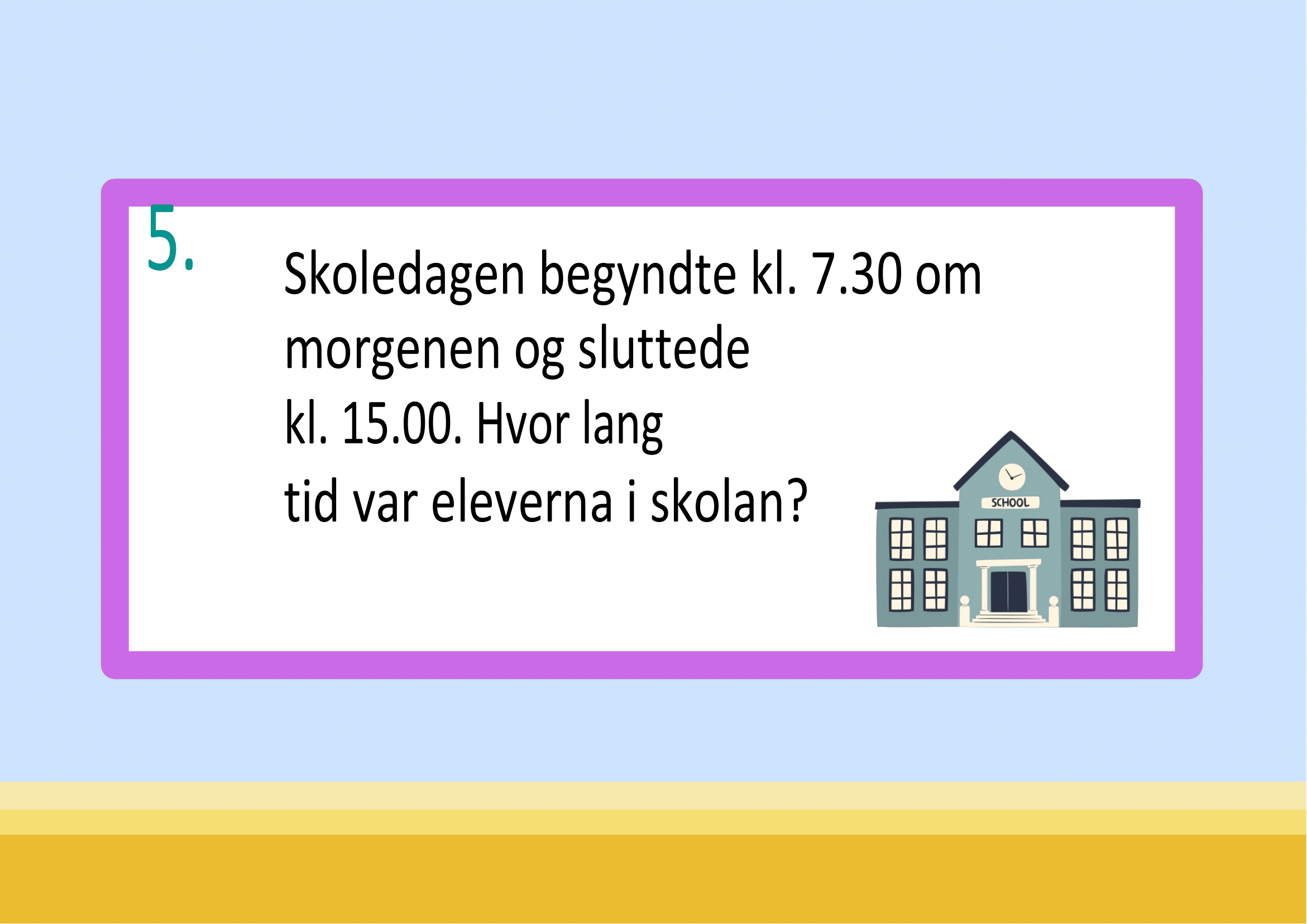 Vi træner på måleenheder