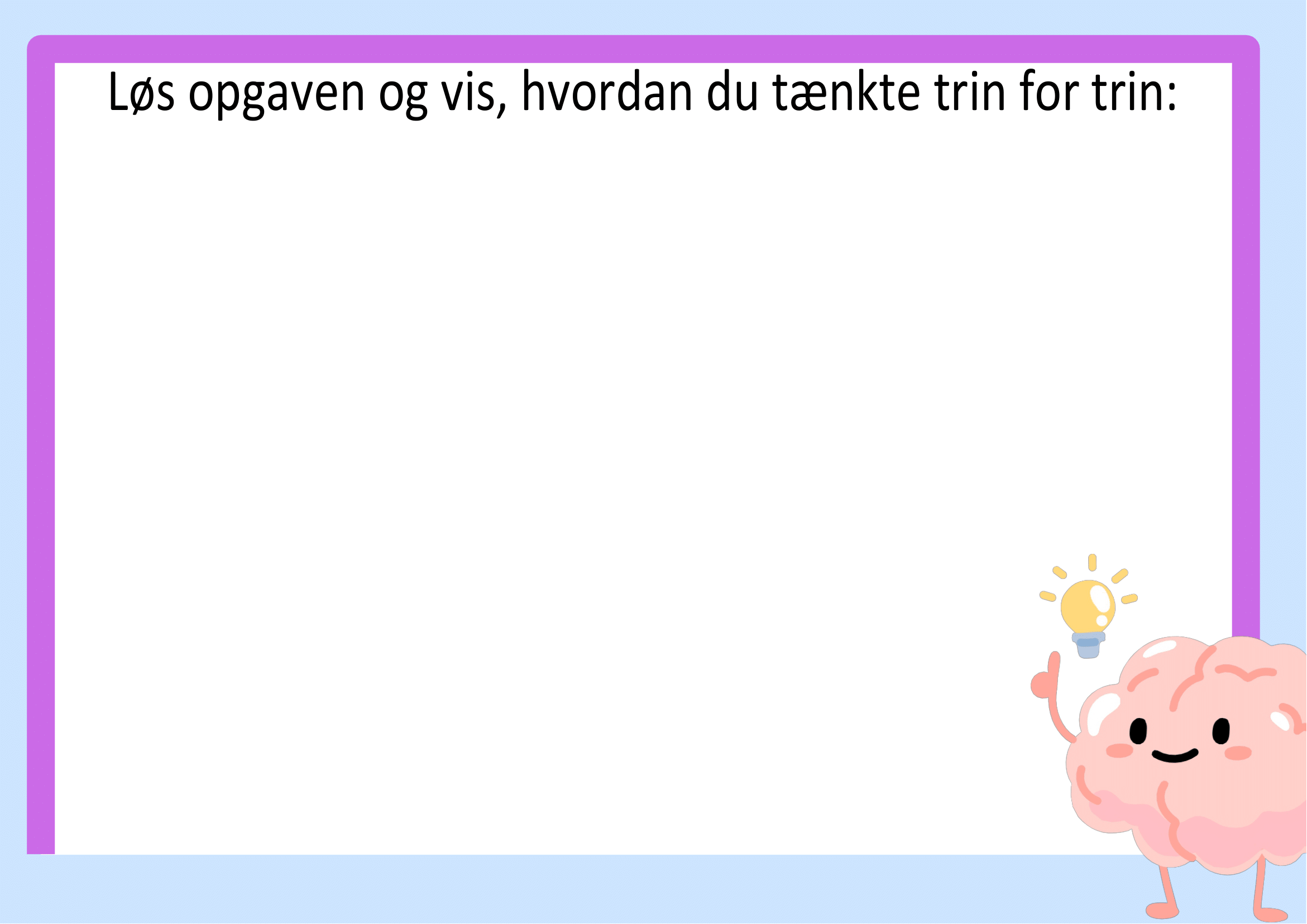 Vi træner på måleenheder