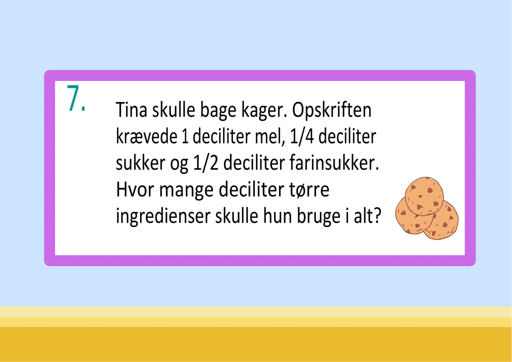 Vi træner på måleenheder