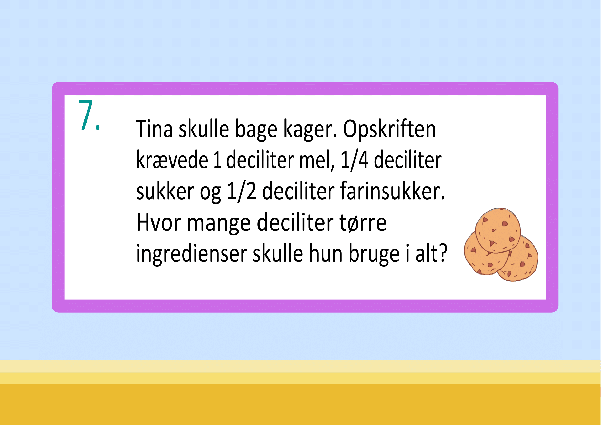 Vi træner på måleenheder