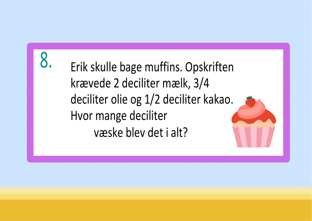 Vi træner på måleenheder