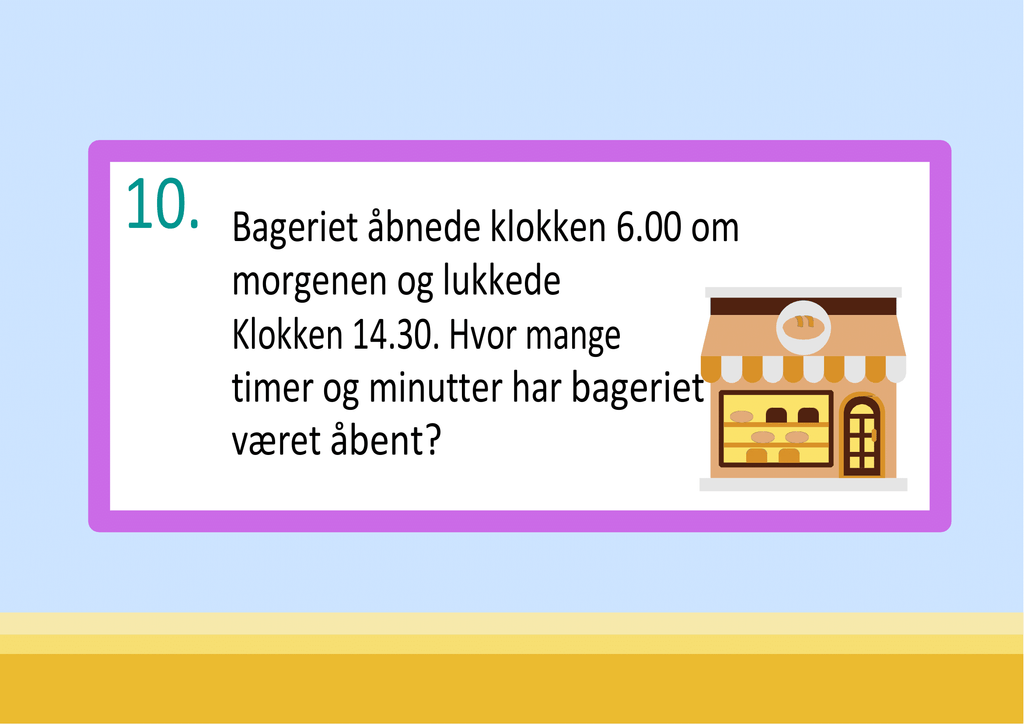 Vi træner på måleenheder