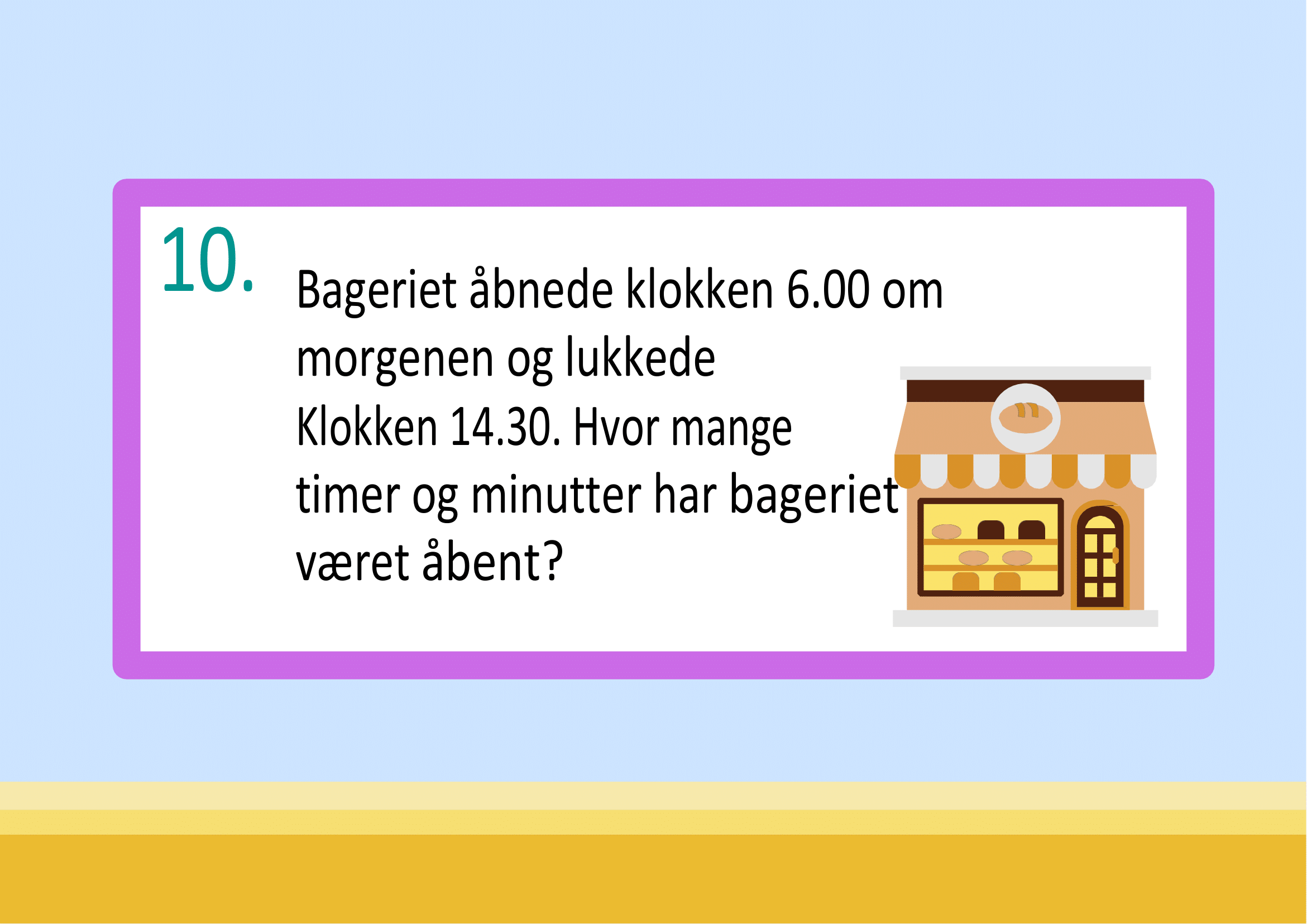 Vi træner på måleenheder