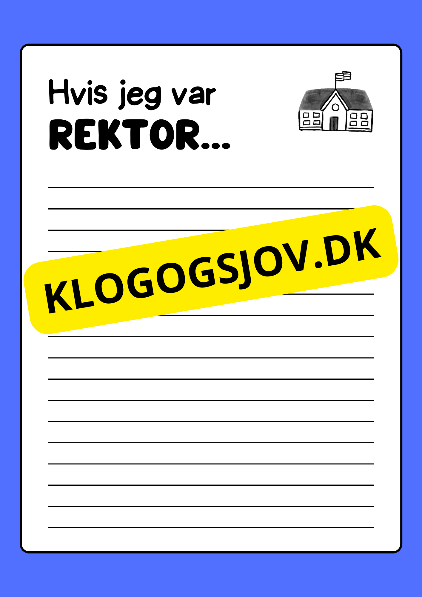 Hvis jeg var rektor