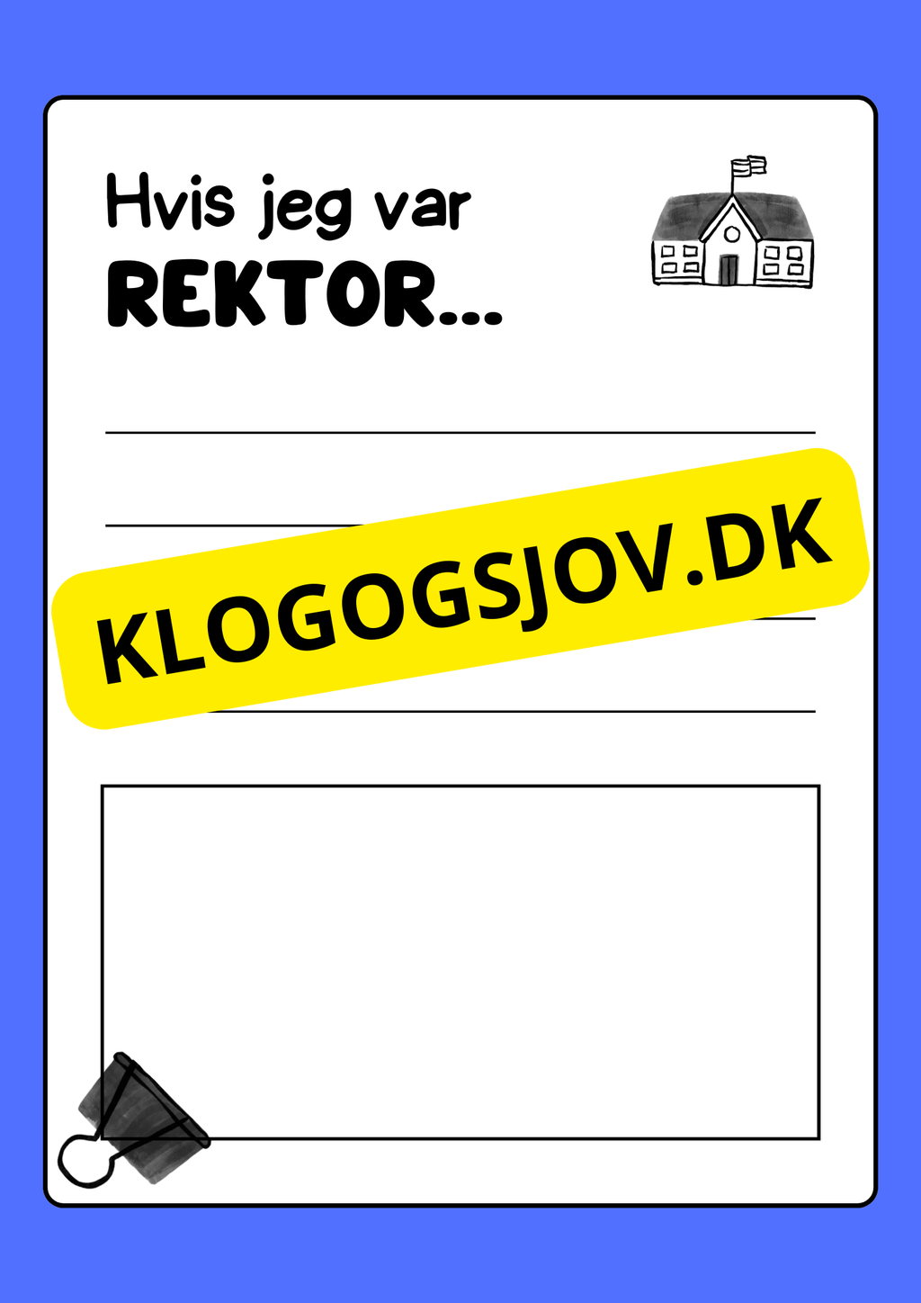 Hvis jeg var rektor