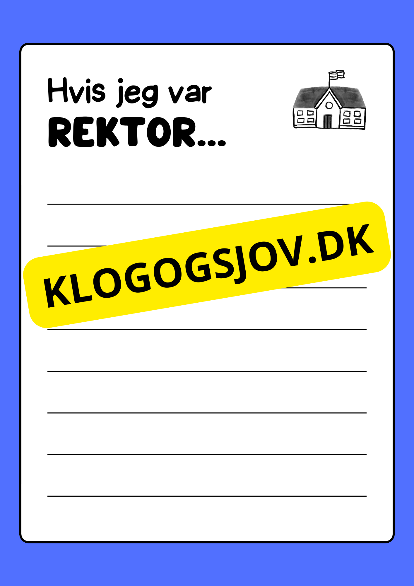 Hvis jeg var rektor