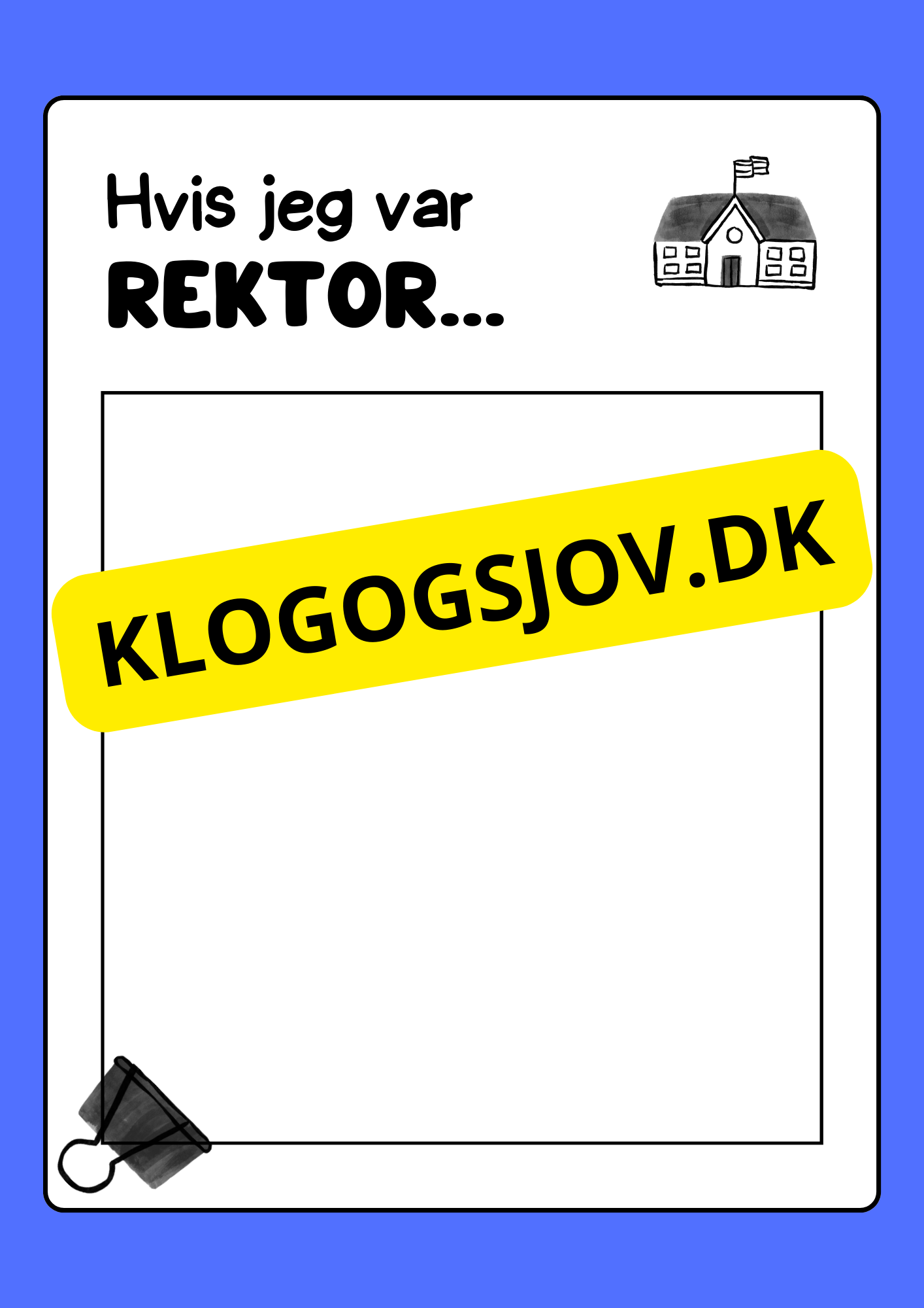 Hvis jeg var rektor