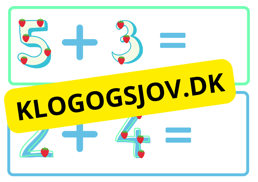 Tæl med fingrene – Addition