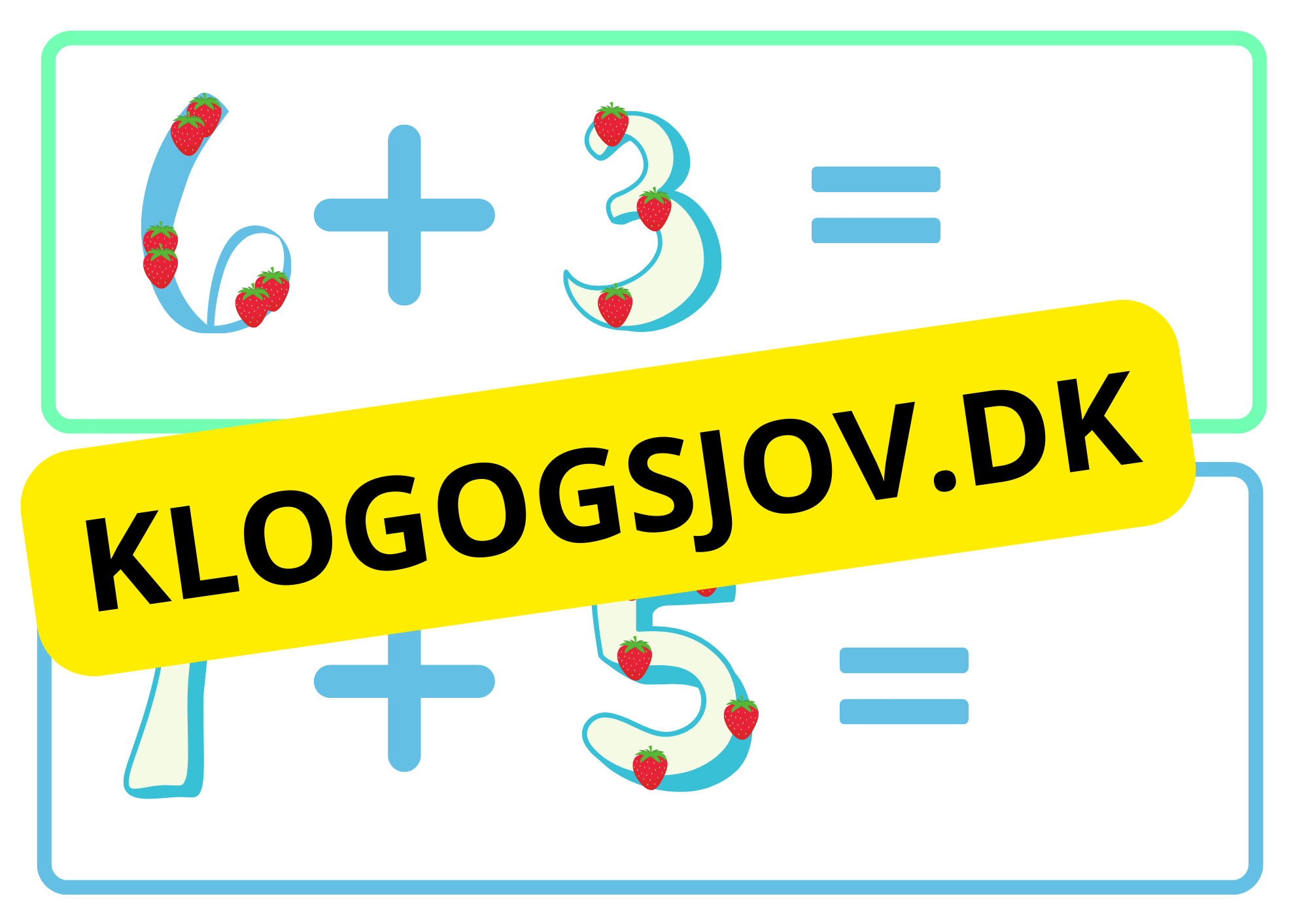 Tæl med fingrene – Addition