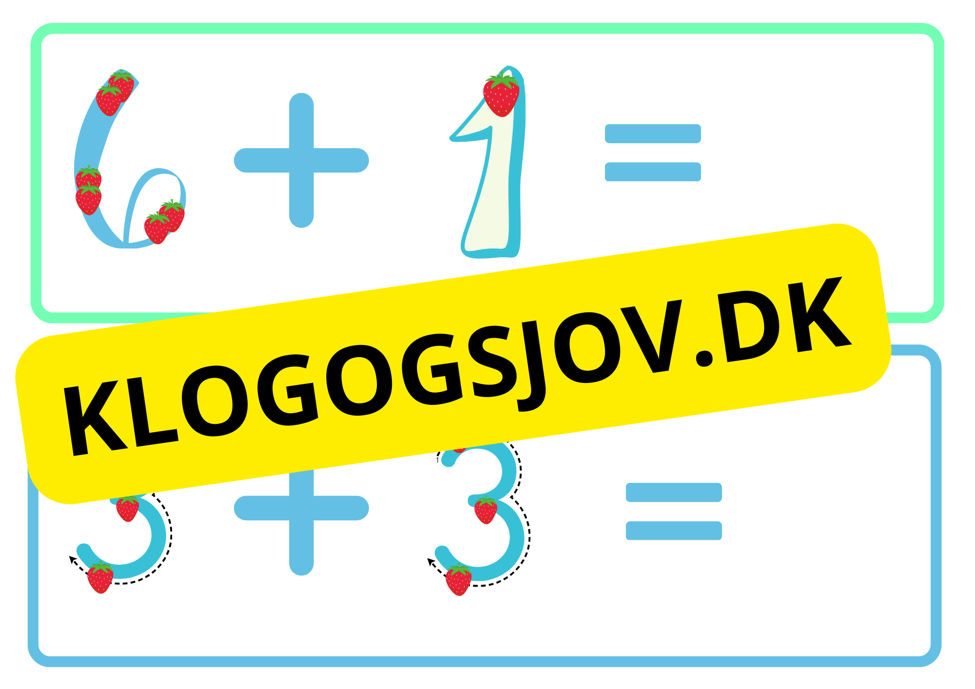 Tæl med fingrene – Addition