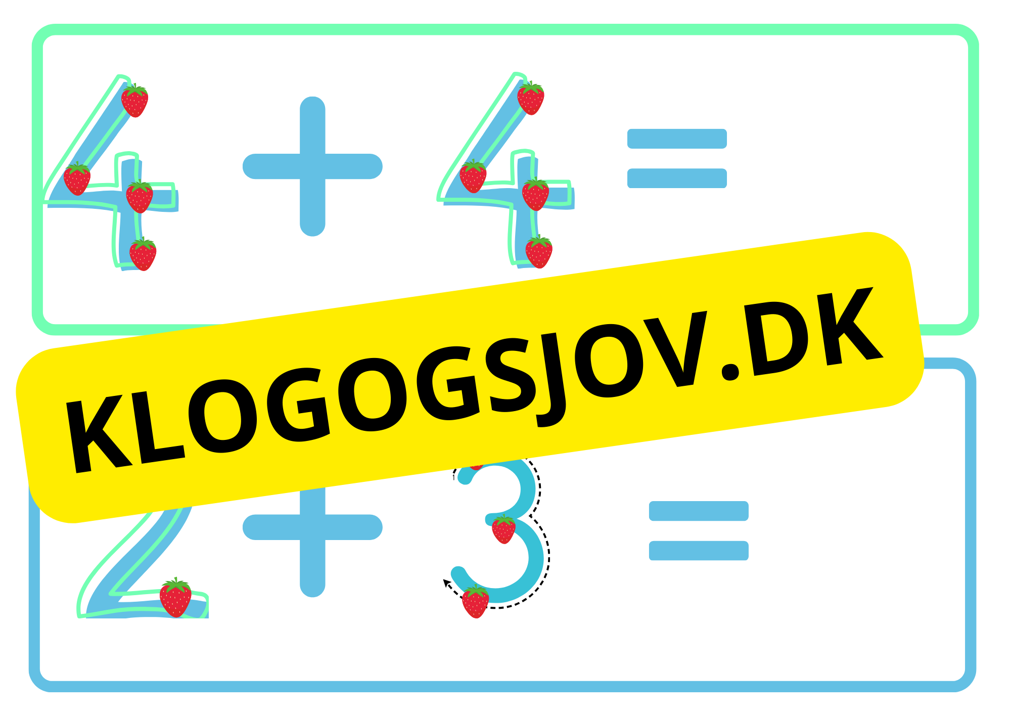 Tæl med fingrene – Addition