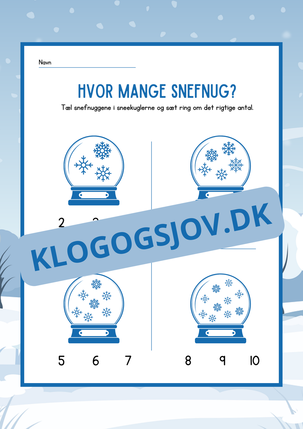 Hvor mange snefnug?