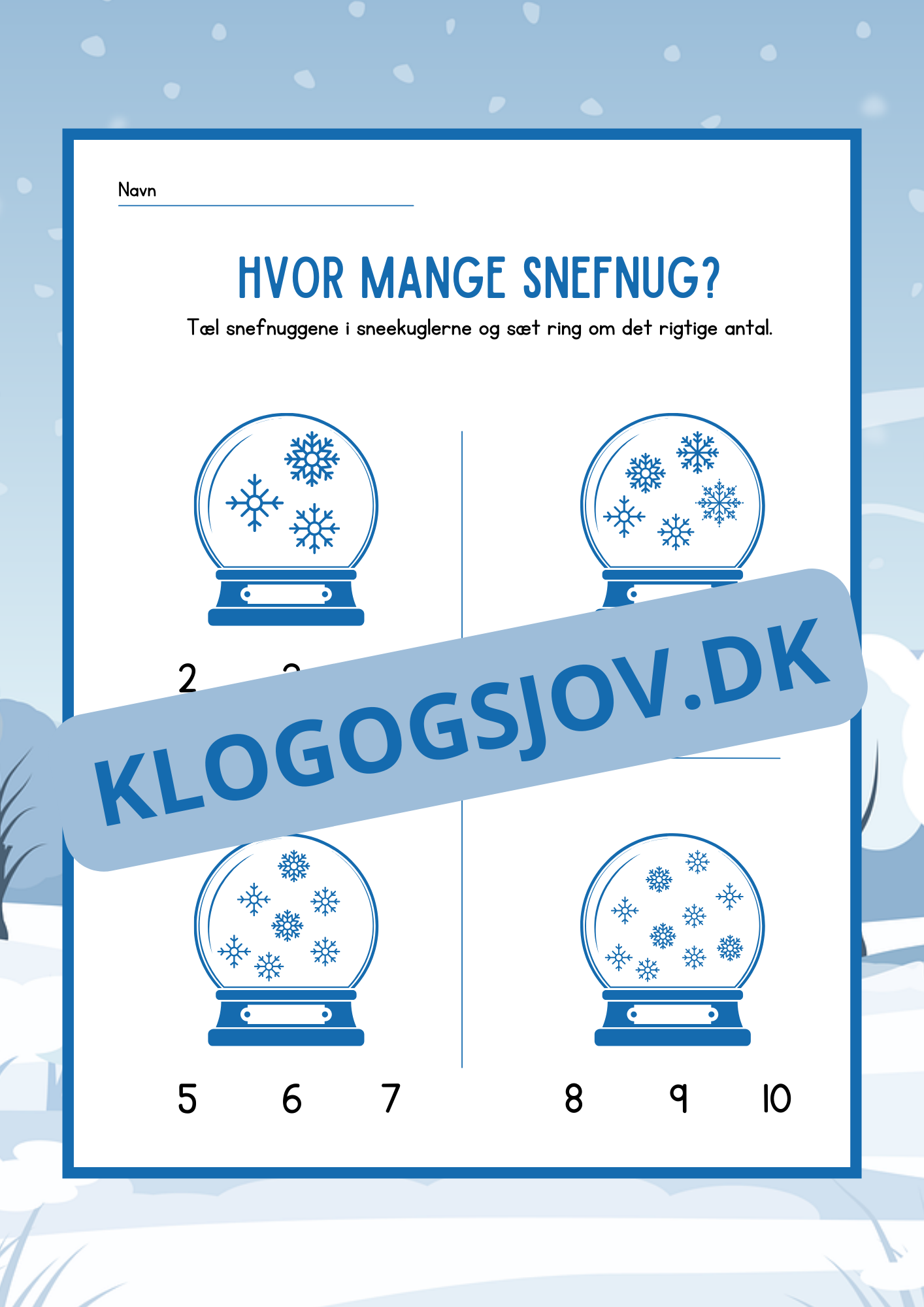Hvor mange snefnug?