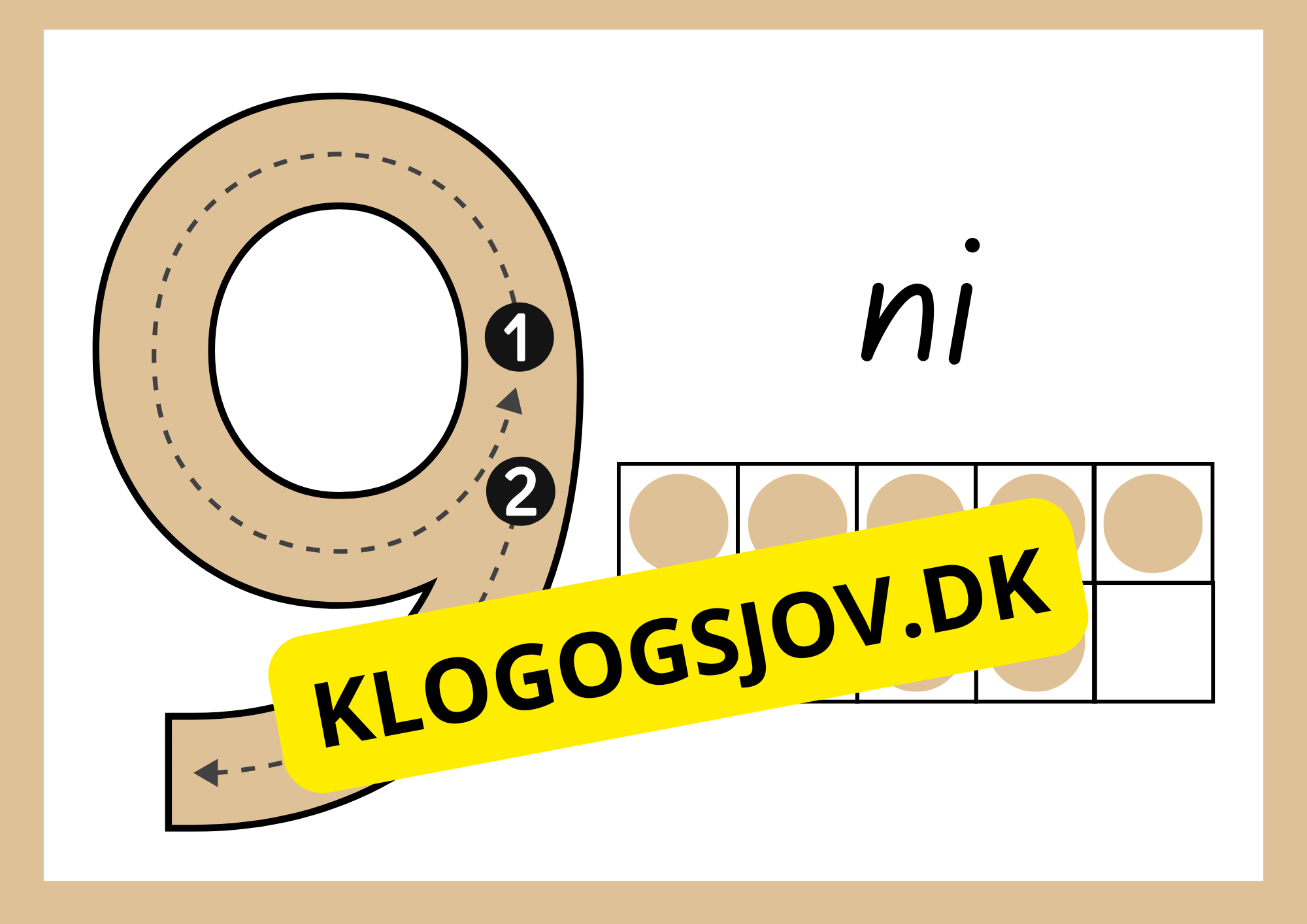 Talkort – Vægkort – 0–9