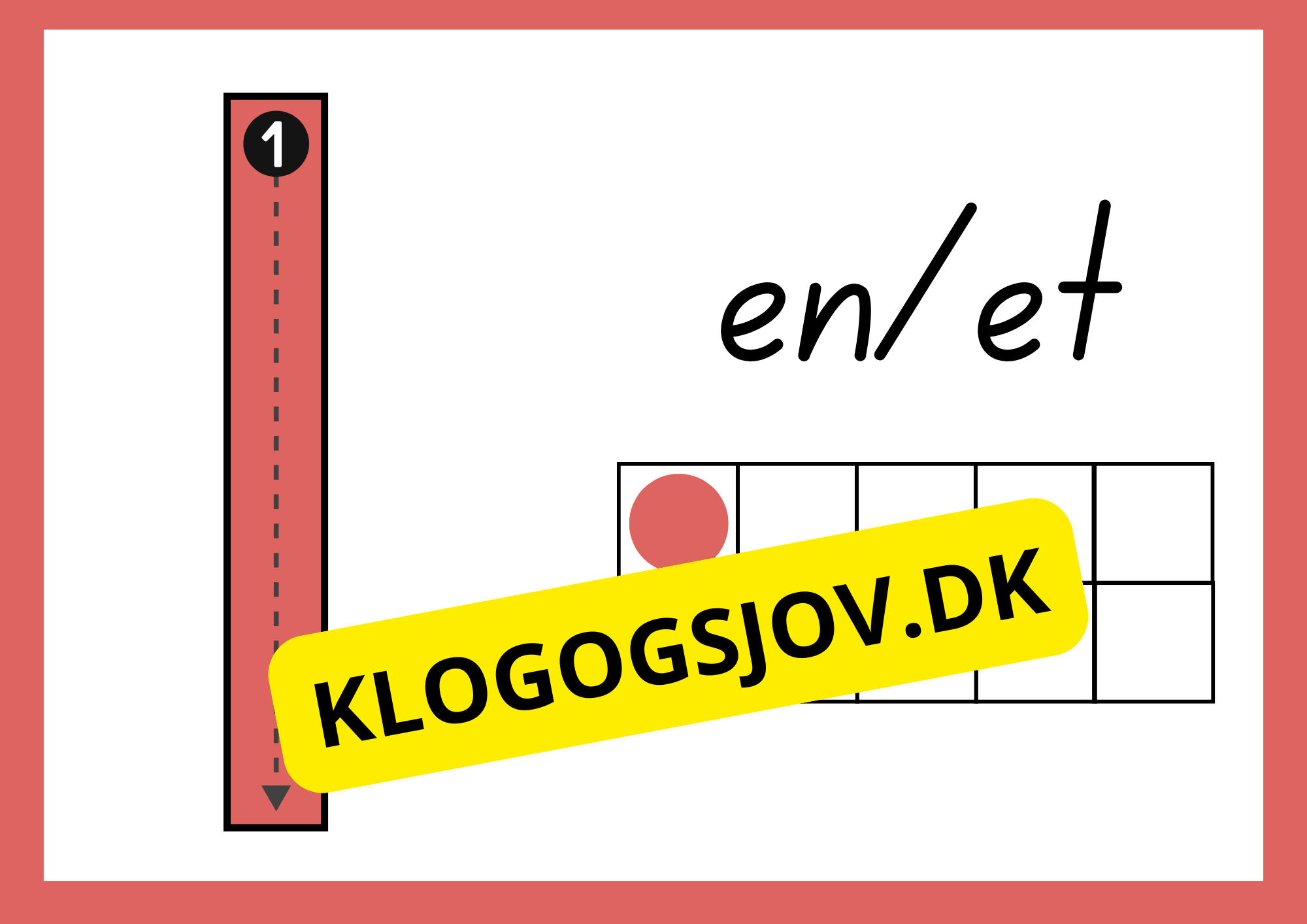 Talkort – Vægkort – 0–9