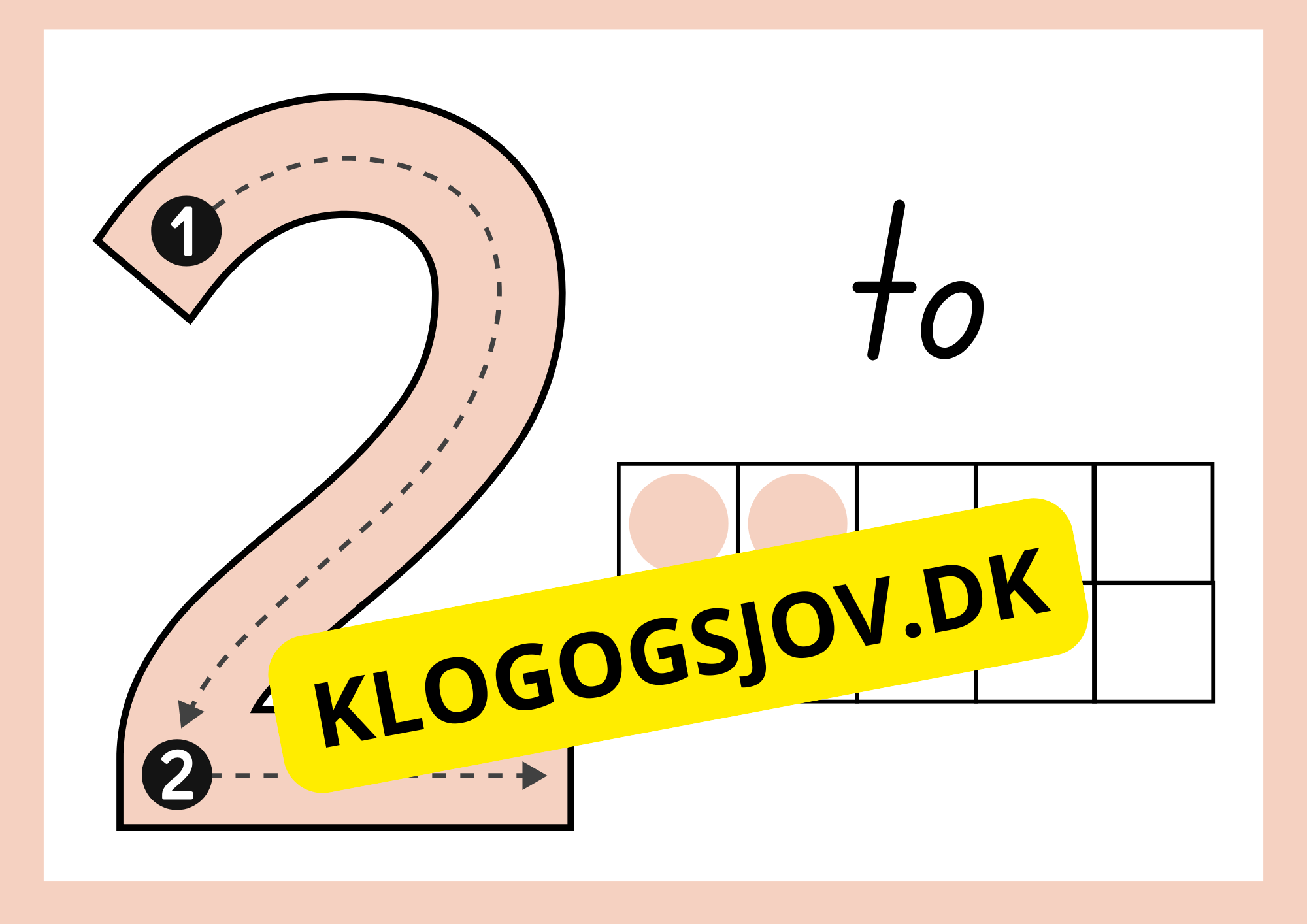 Talkort – Vægkort – 0–9