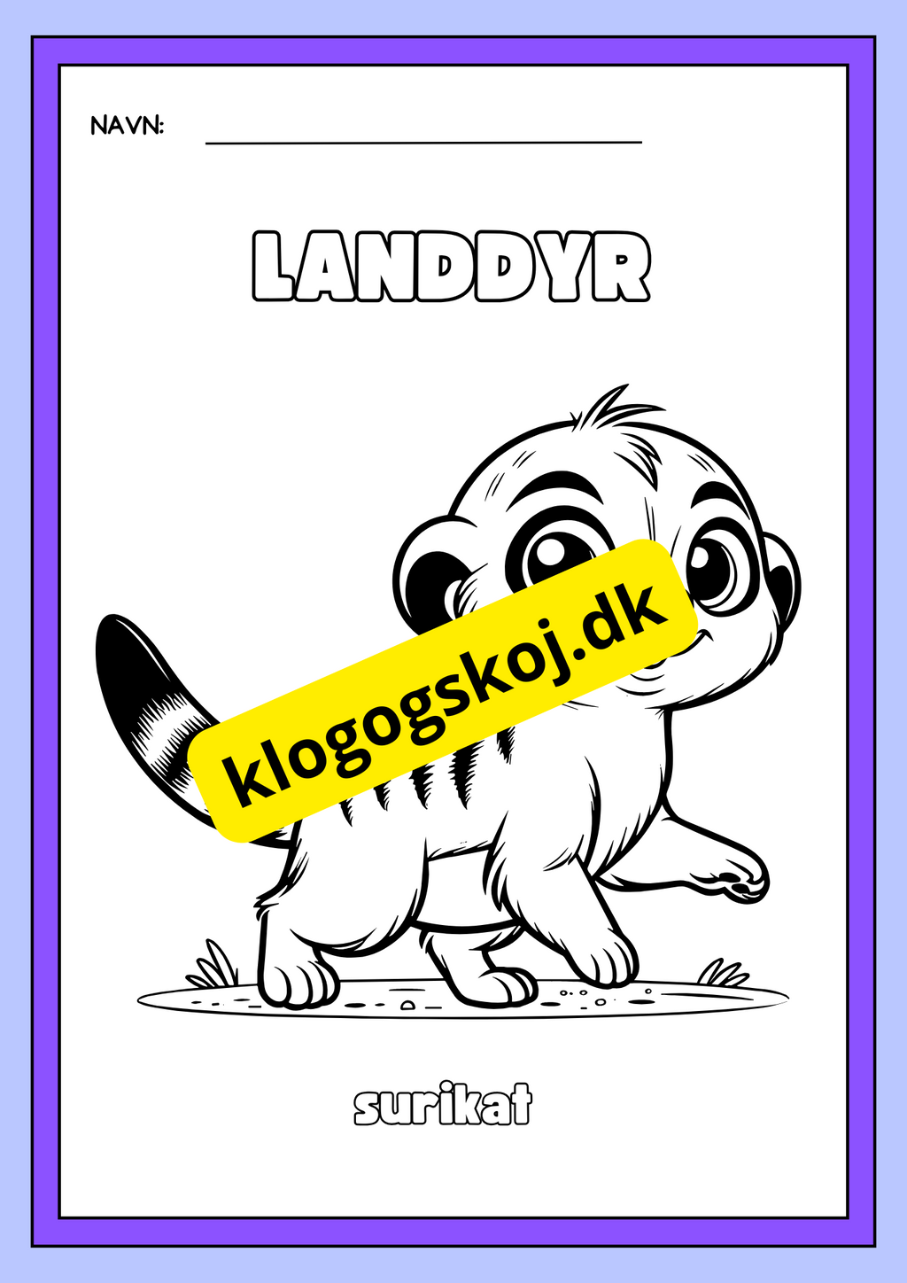 Landdyr – Malebog