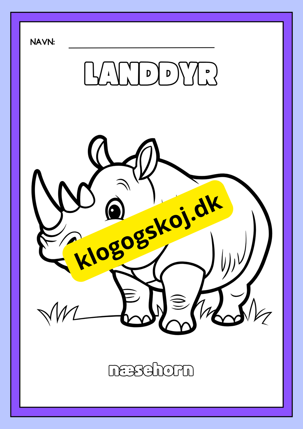 Landdyr – Malebog