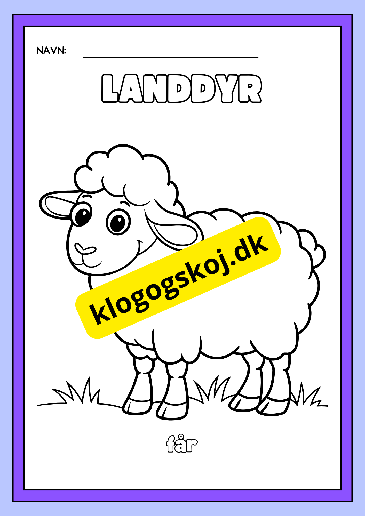 Landdyr – Malebog