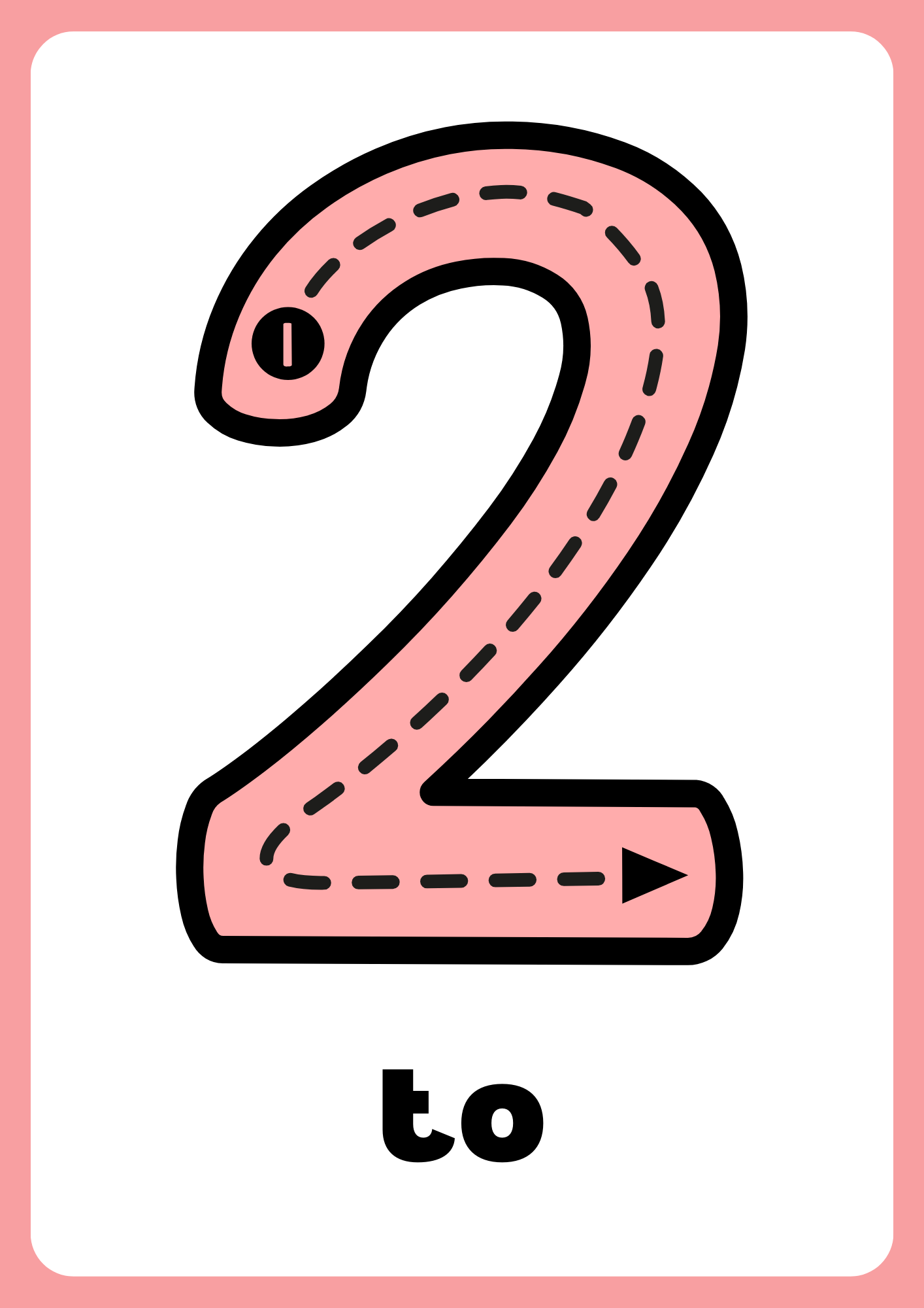 Vægnumre – Hæfte – 1–10