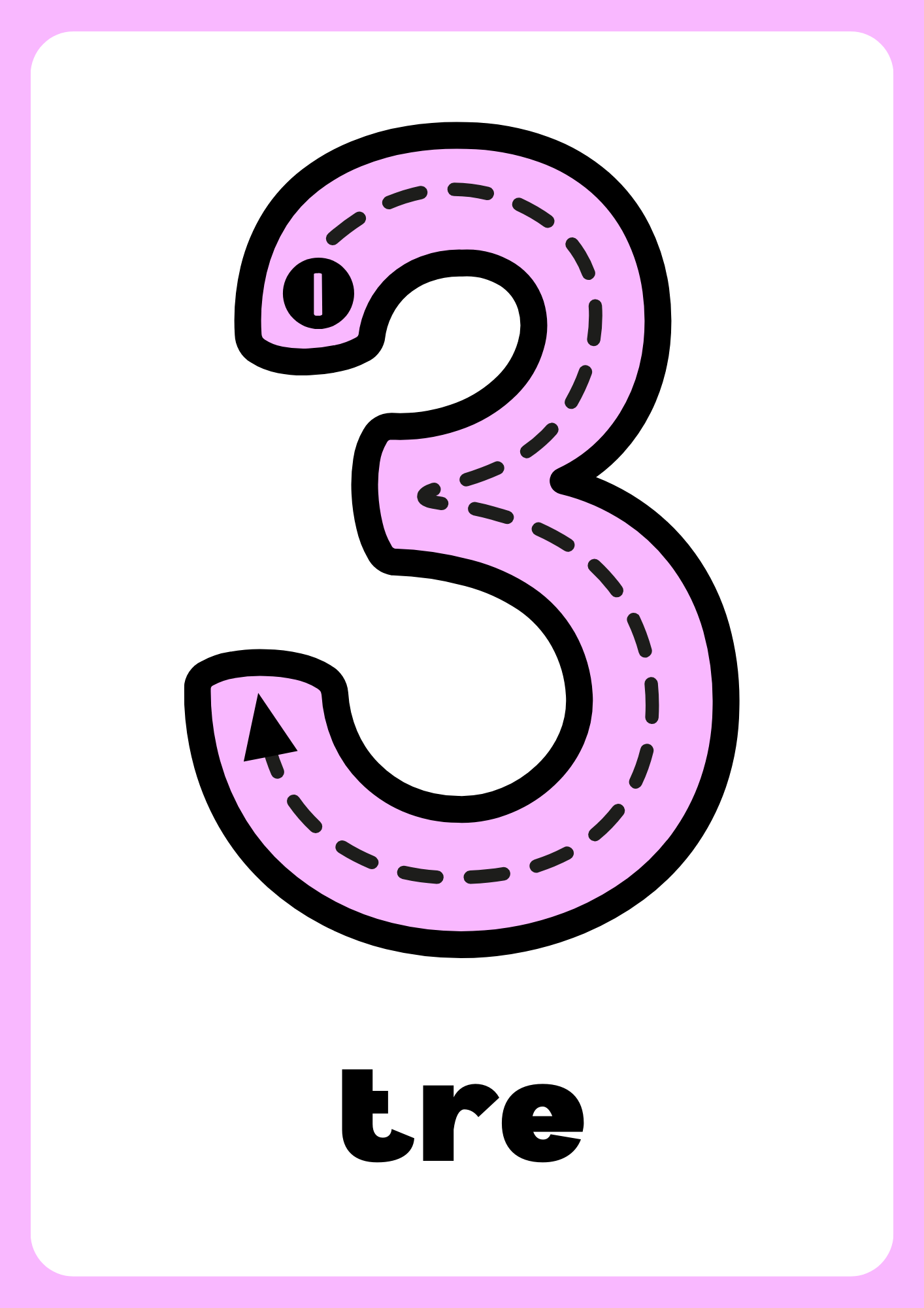 Vægnumre – Hæfte – 1–10