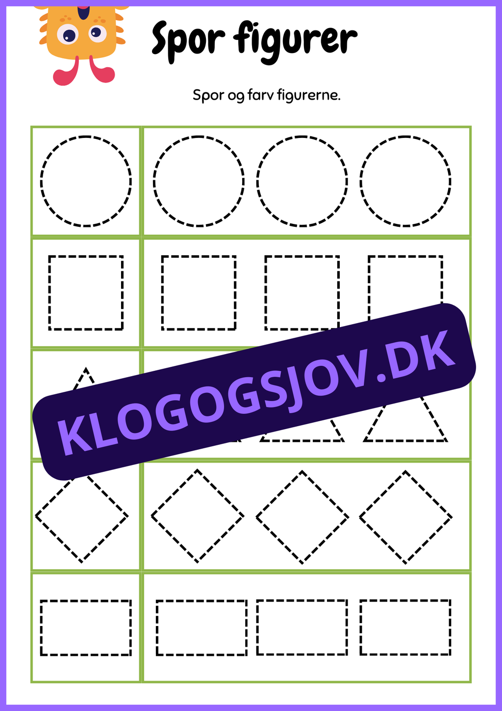 Mit arbejdsark – Børnehave til 1. klasse