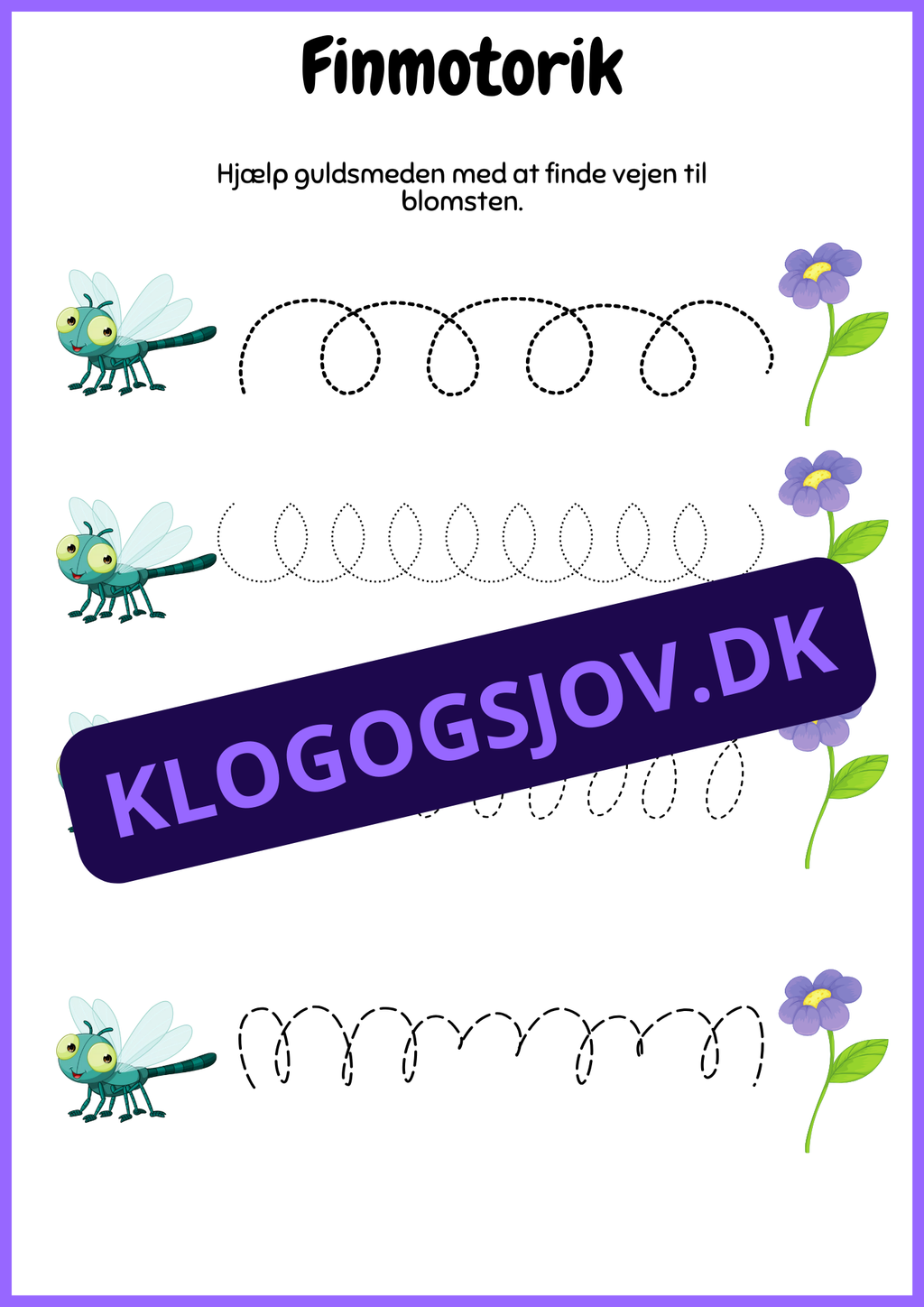Mit arbejdsark – Børnehave til 1. klasse
