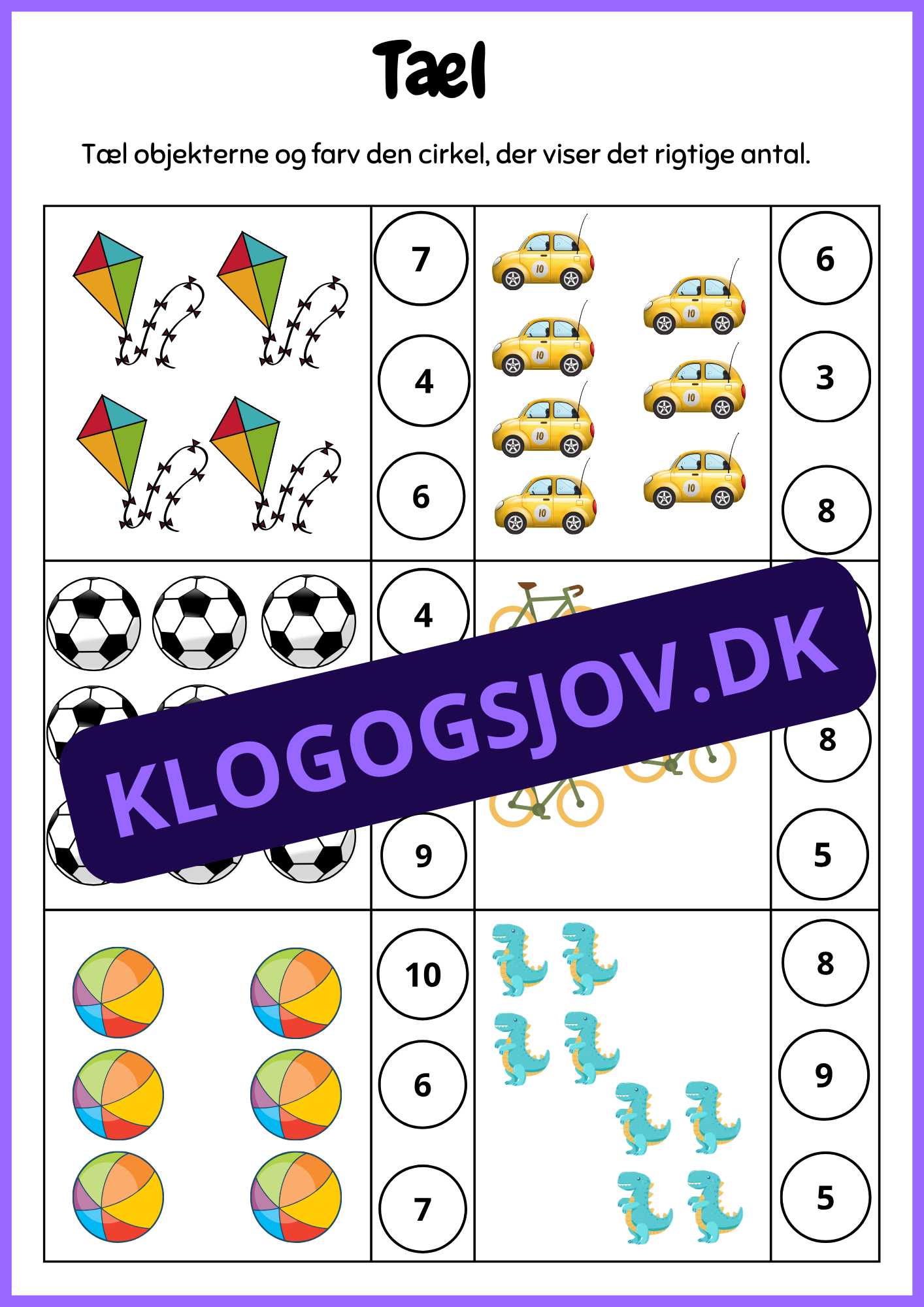 Mit arbejdsark – Børnehave til 1. klasse