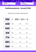 Positionssystemet – Tal op til 1 000