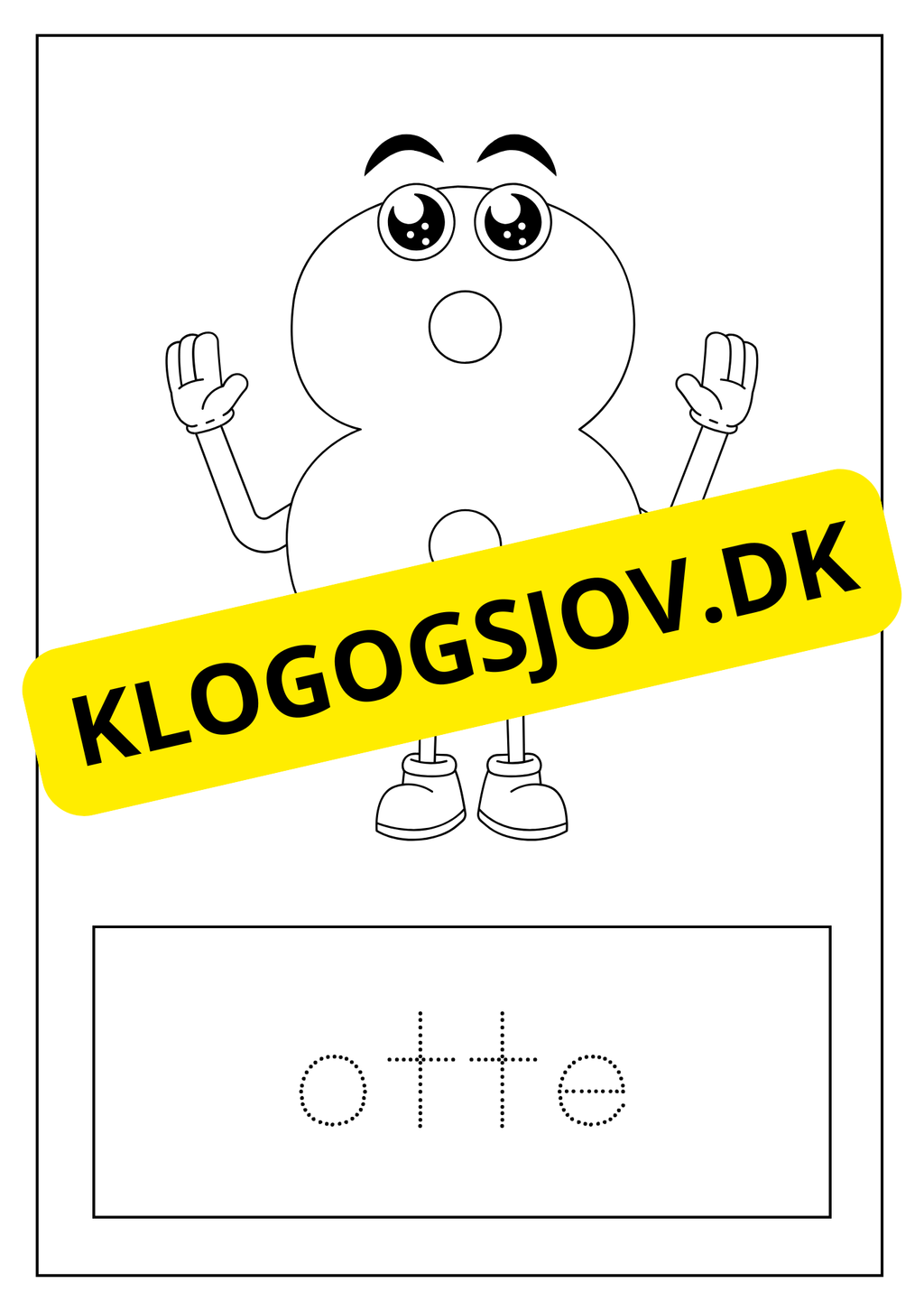 Farvelæg tallene - 0 - 9