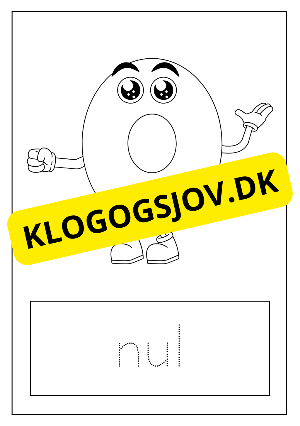 Farvelæg tallene - 0 - 9