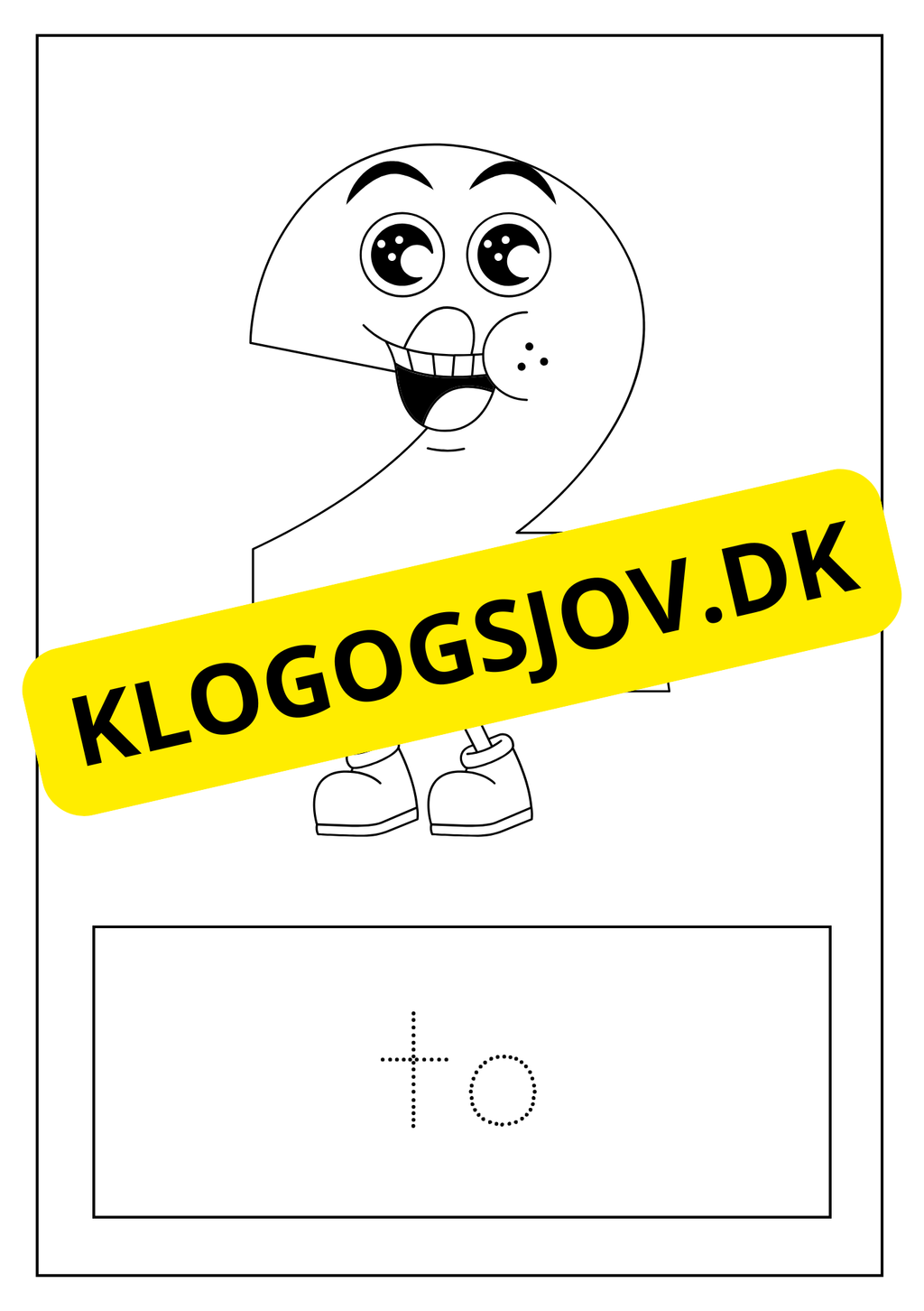 Farvelæg tallene - 0 - 9