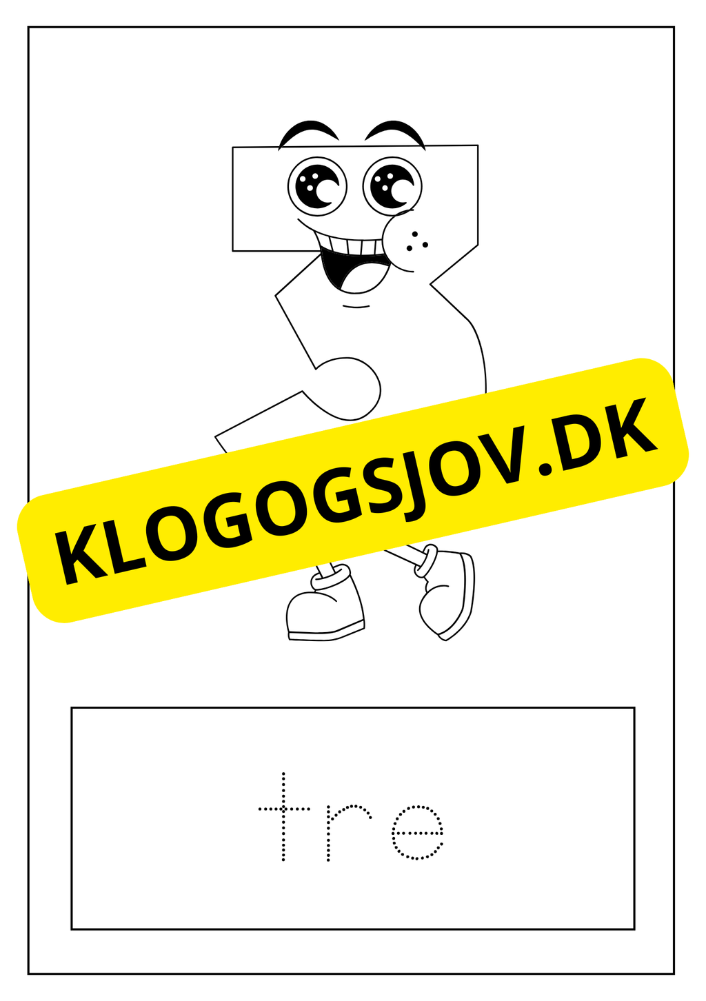 Farvelæg tallene - 0 - 9