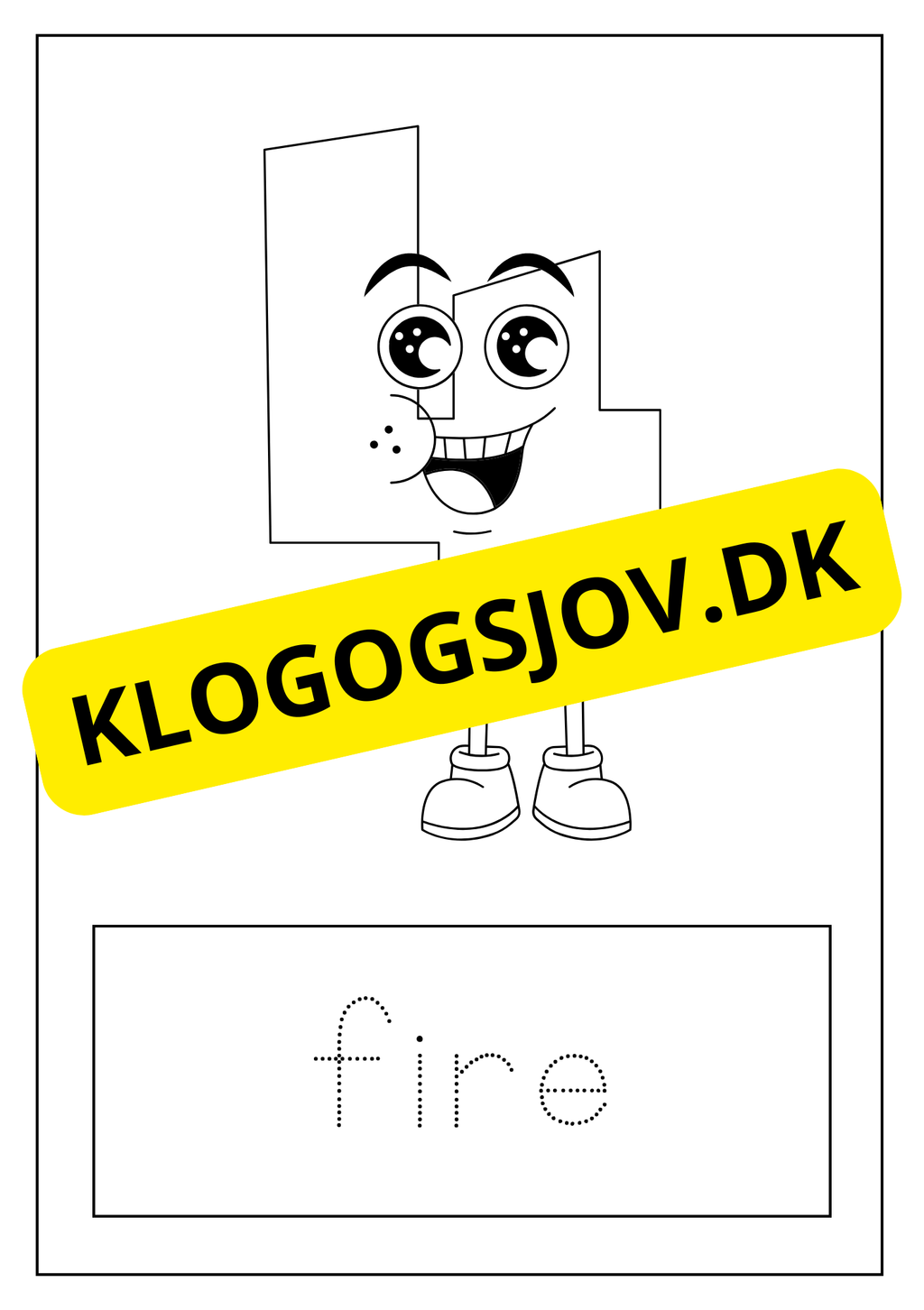 Farvelæg tallene - 0 - 9