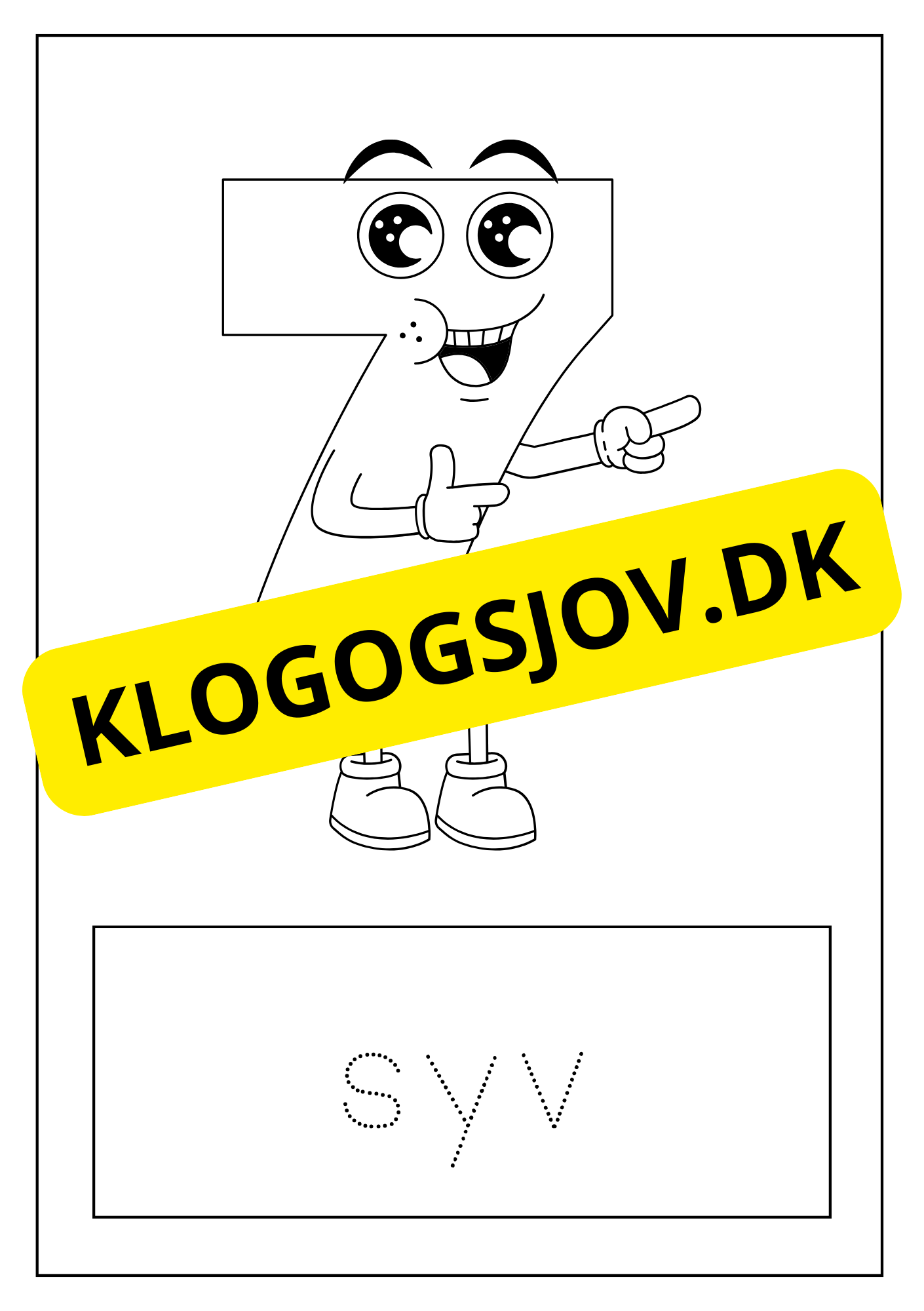 Farvelæg tallene - 0 - 9