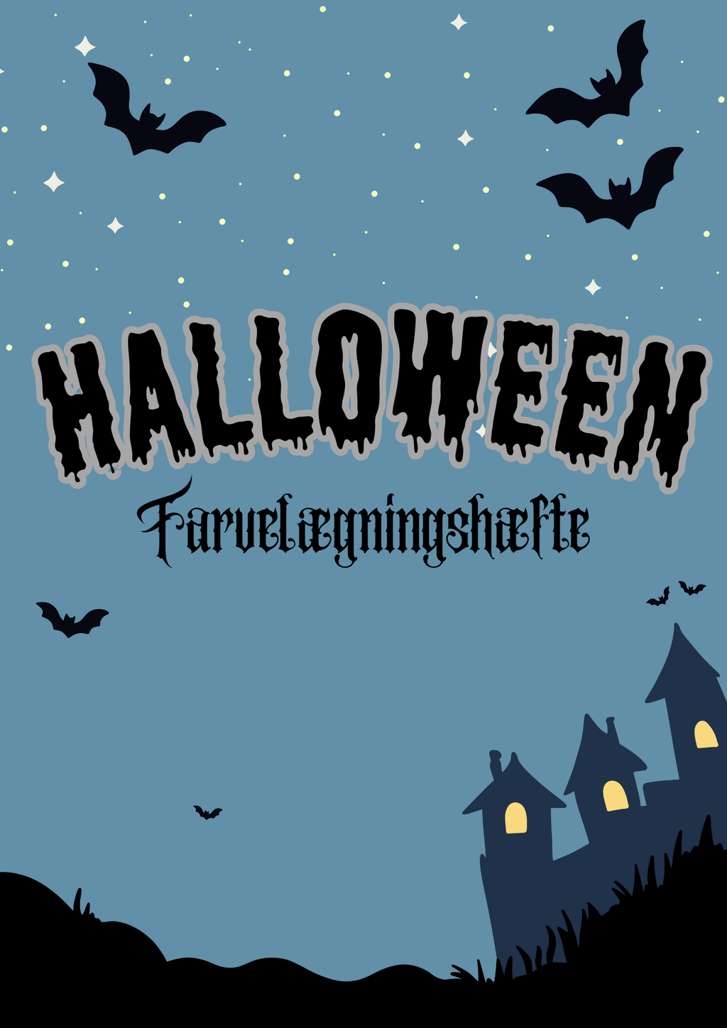 Halloween - Farvelægningshæfte