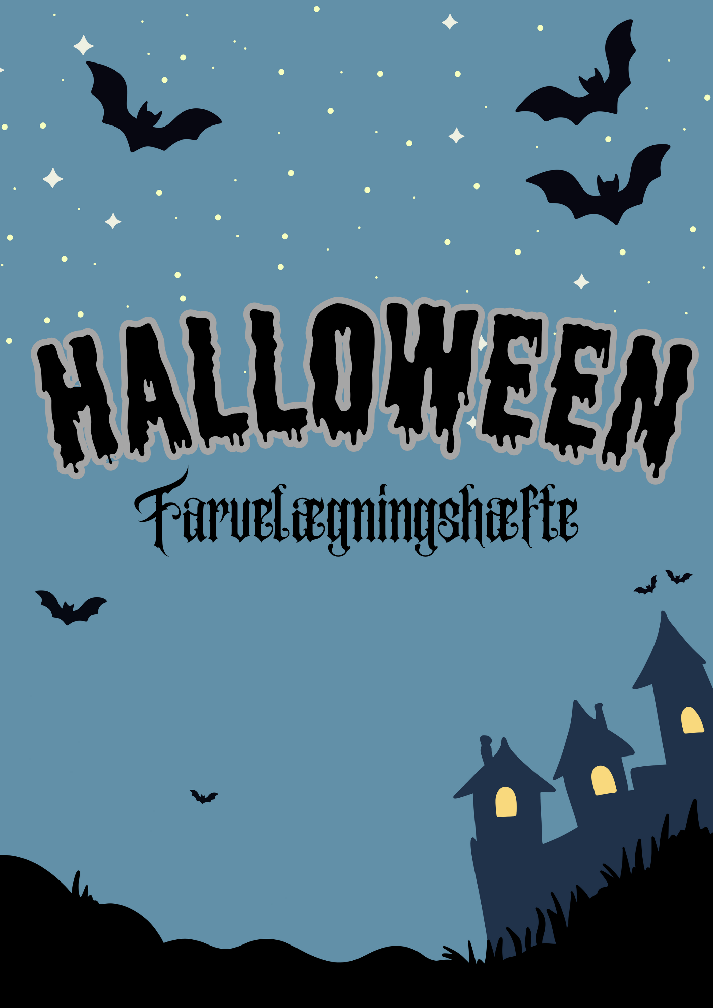 Halloween - Farvelægningshæfte