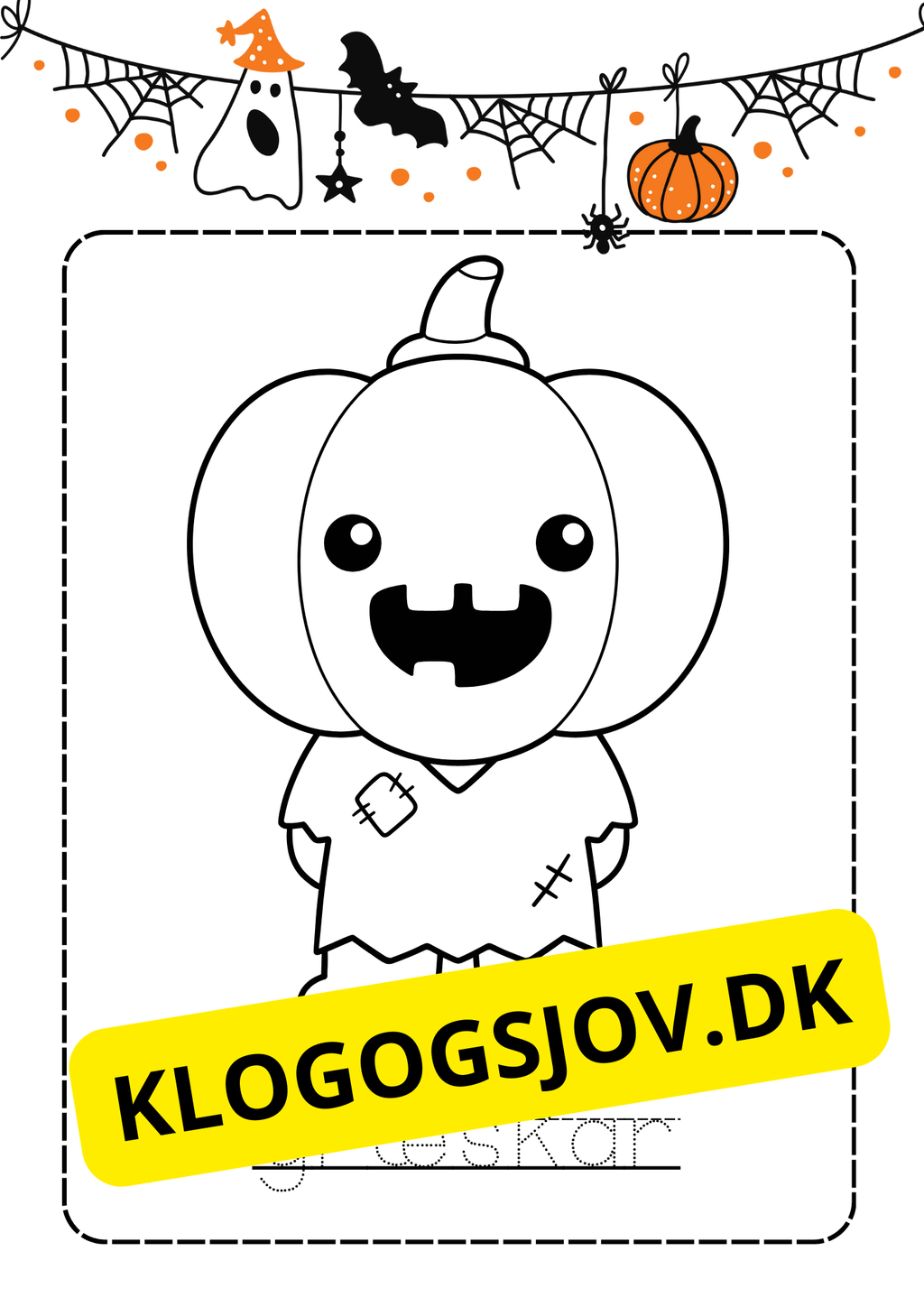 Halloween - Farvelægningshæfte