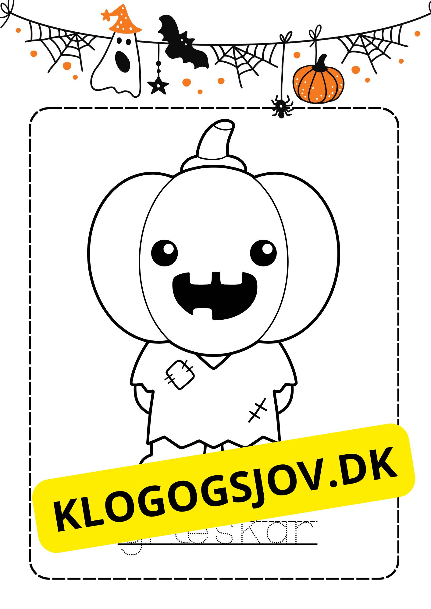 Halloween - Farvelægningshæfte