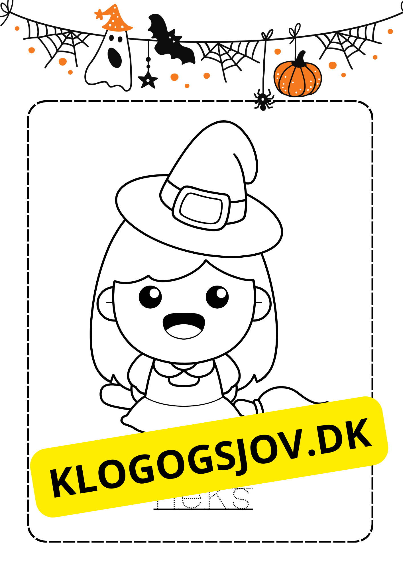 Halloween - Farvelægningshæfte