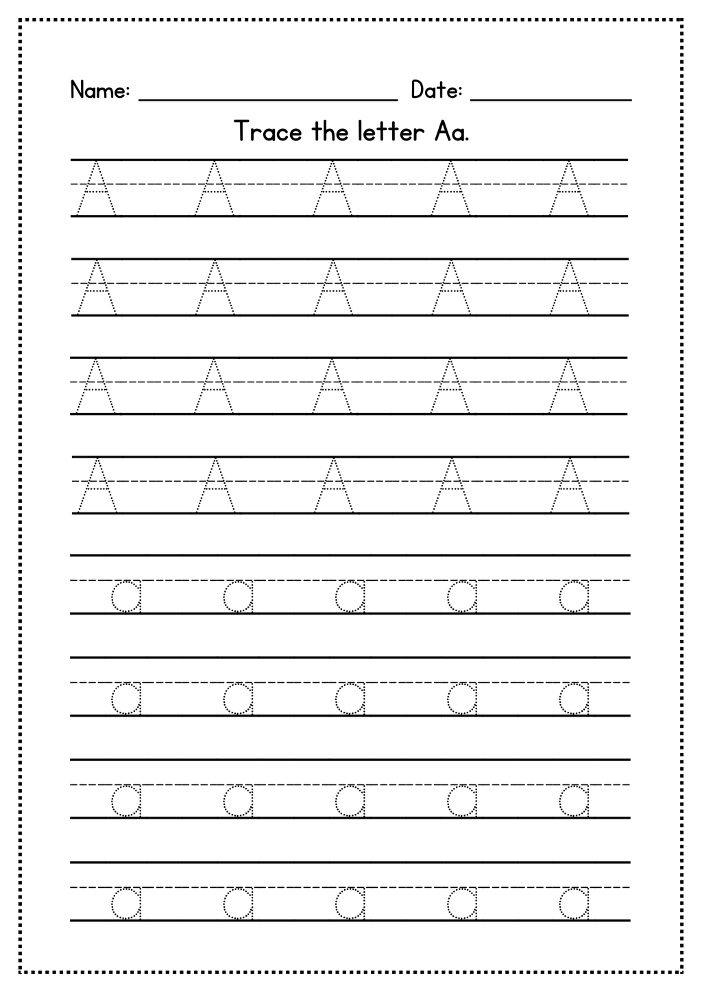 I learn the english alphabet