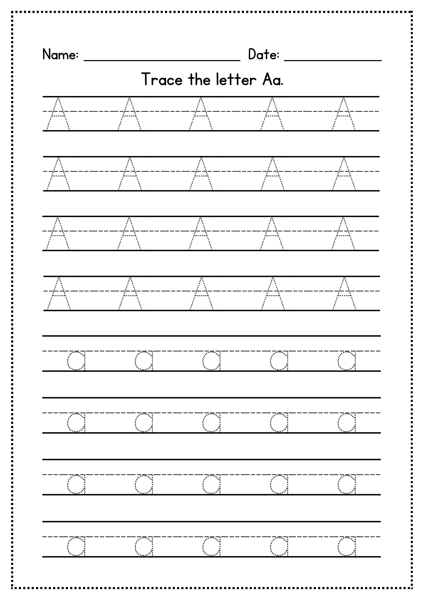 I learn the english alphabet