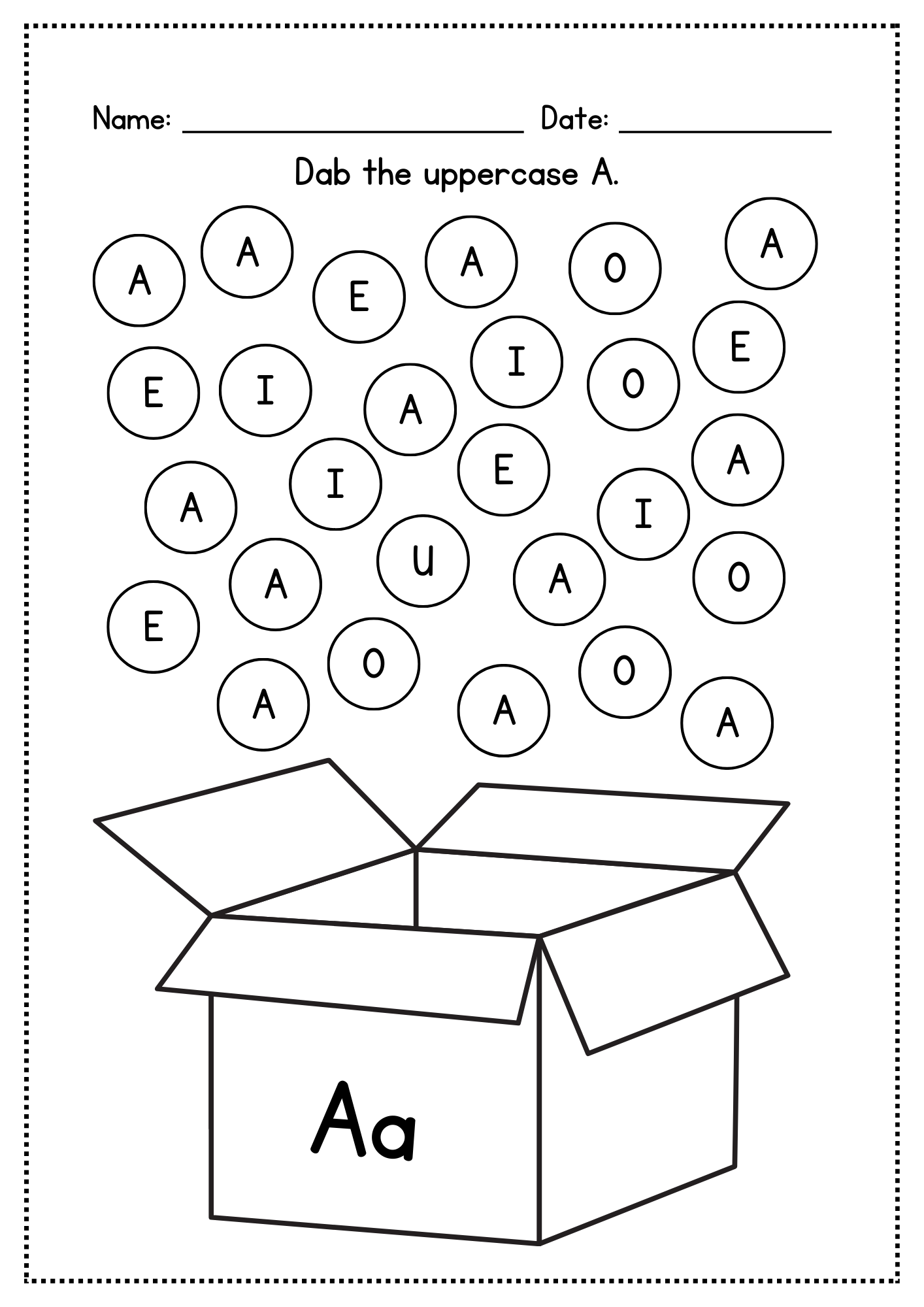 I learn the english alphabet